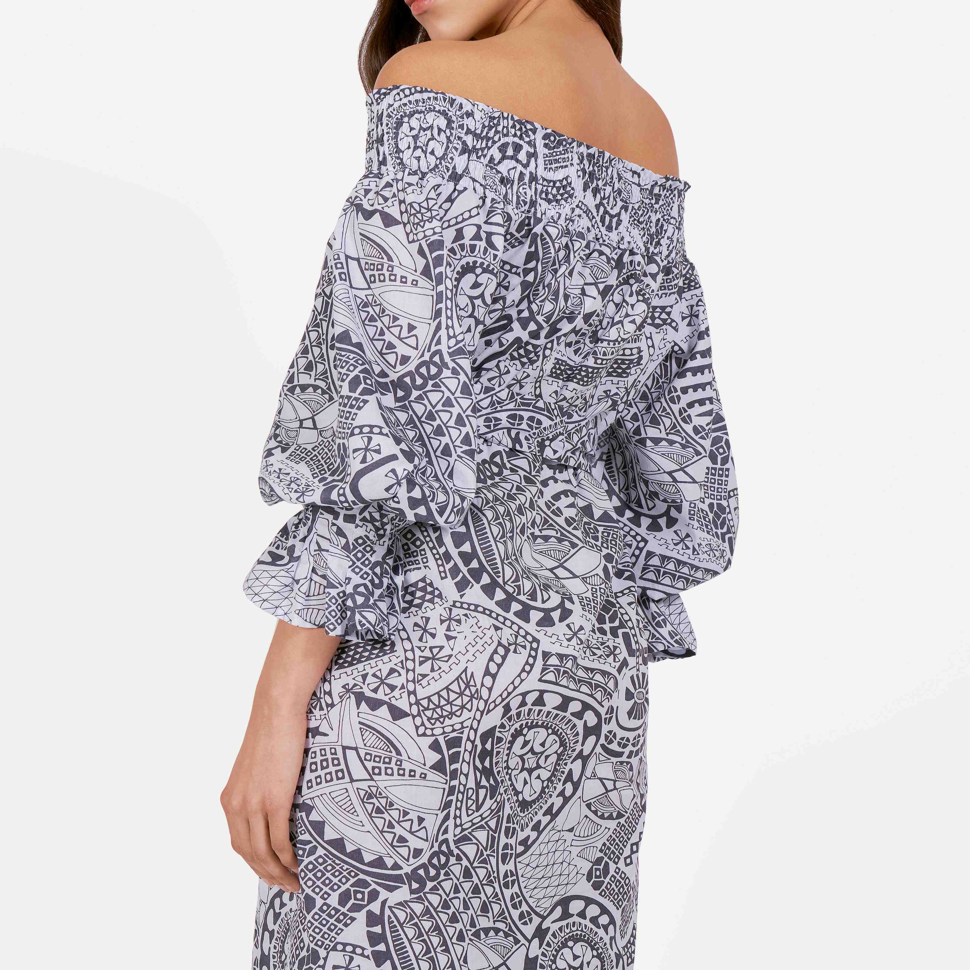 Robe en coton imprimé