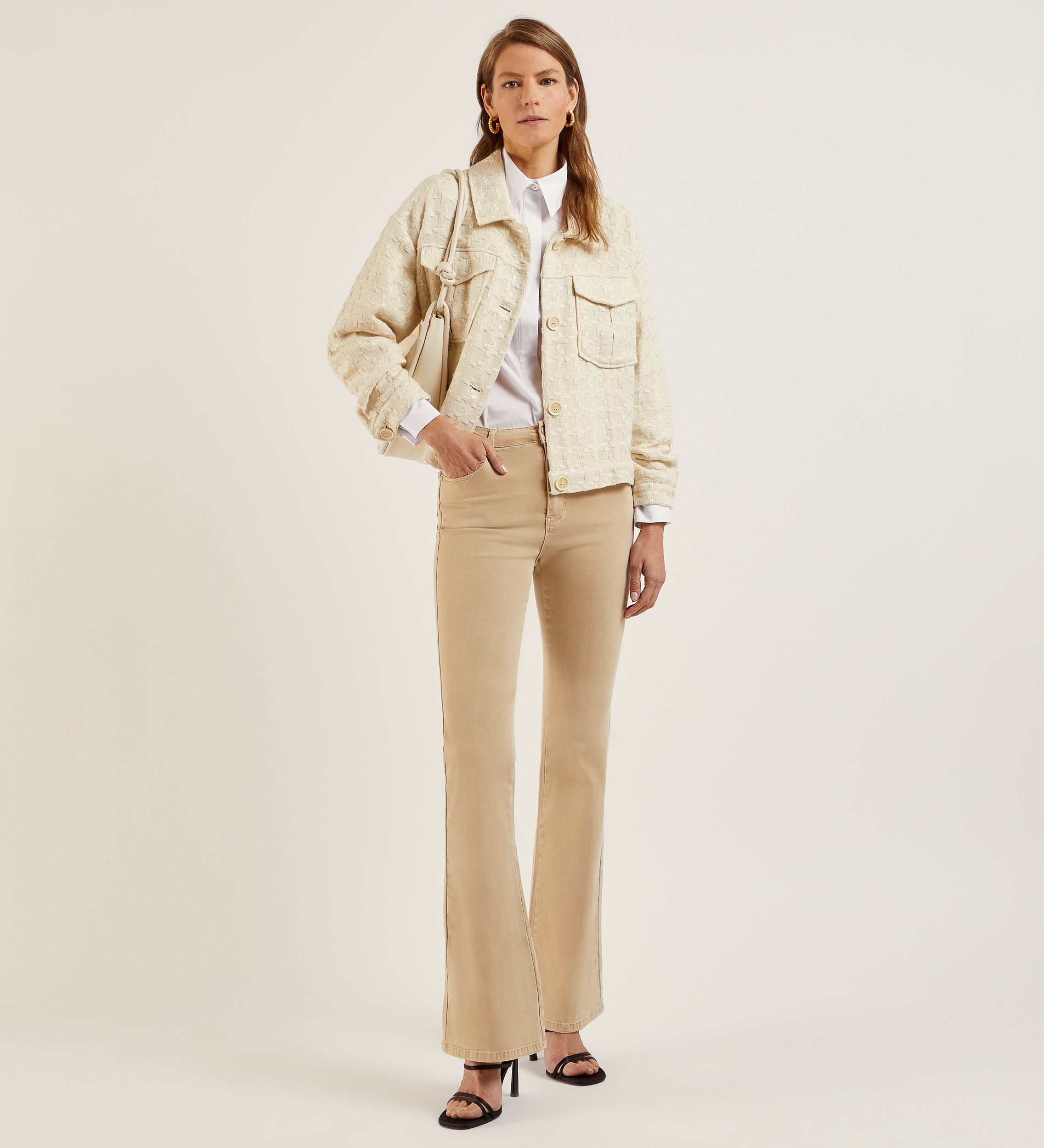 Cazadora tejido fantasía