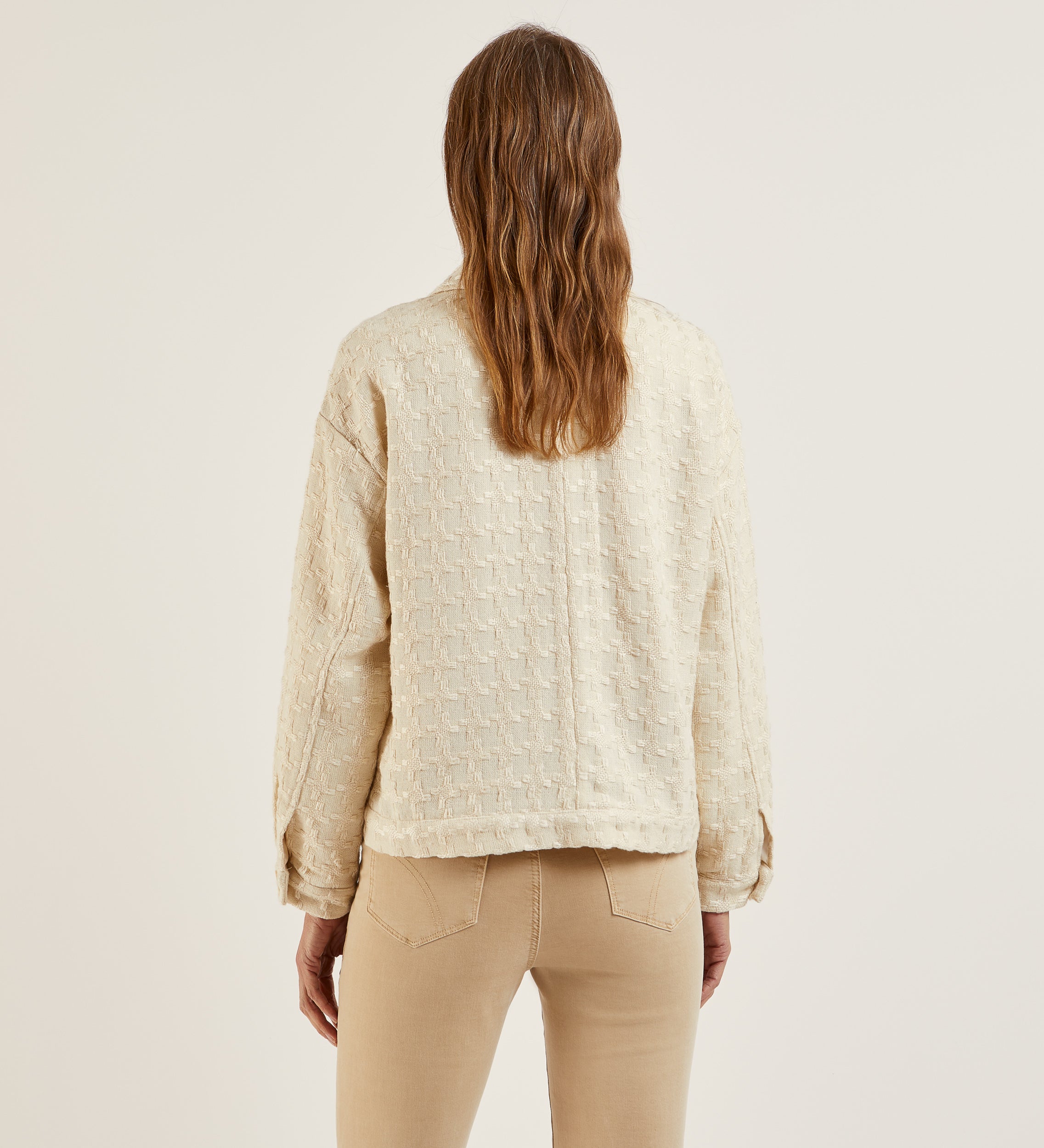 Cazadora tejido fantasía