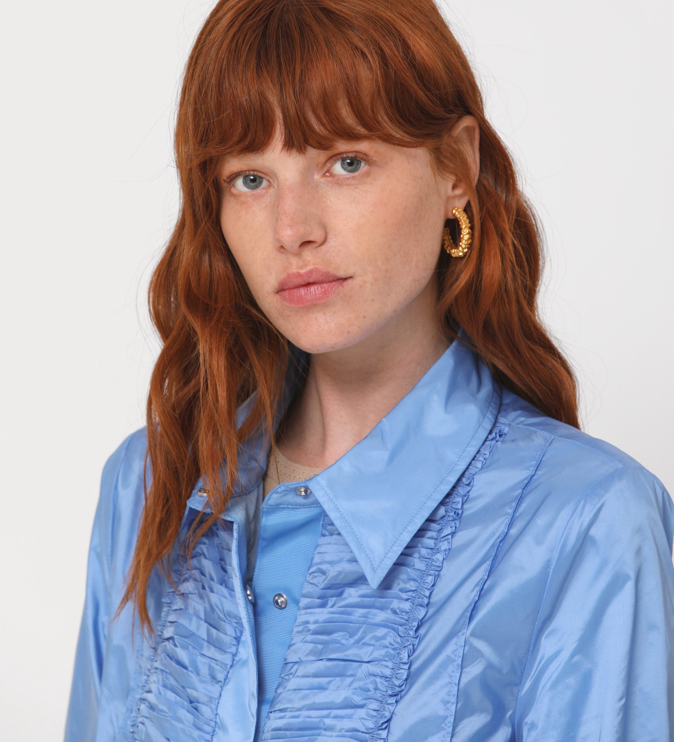 Parka ligera frunces