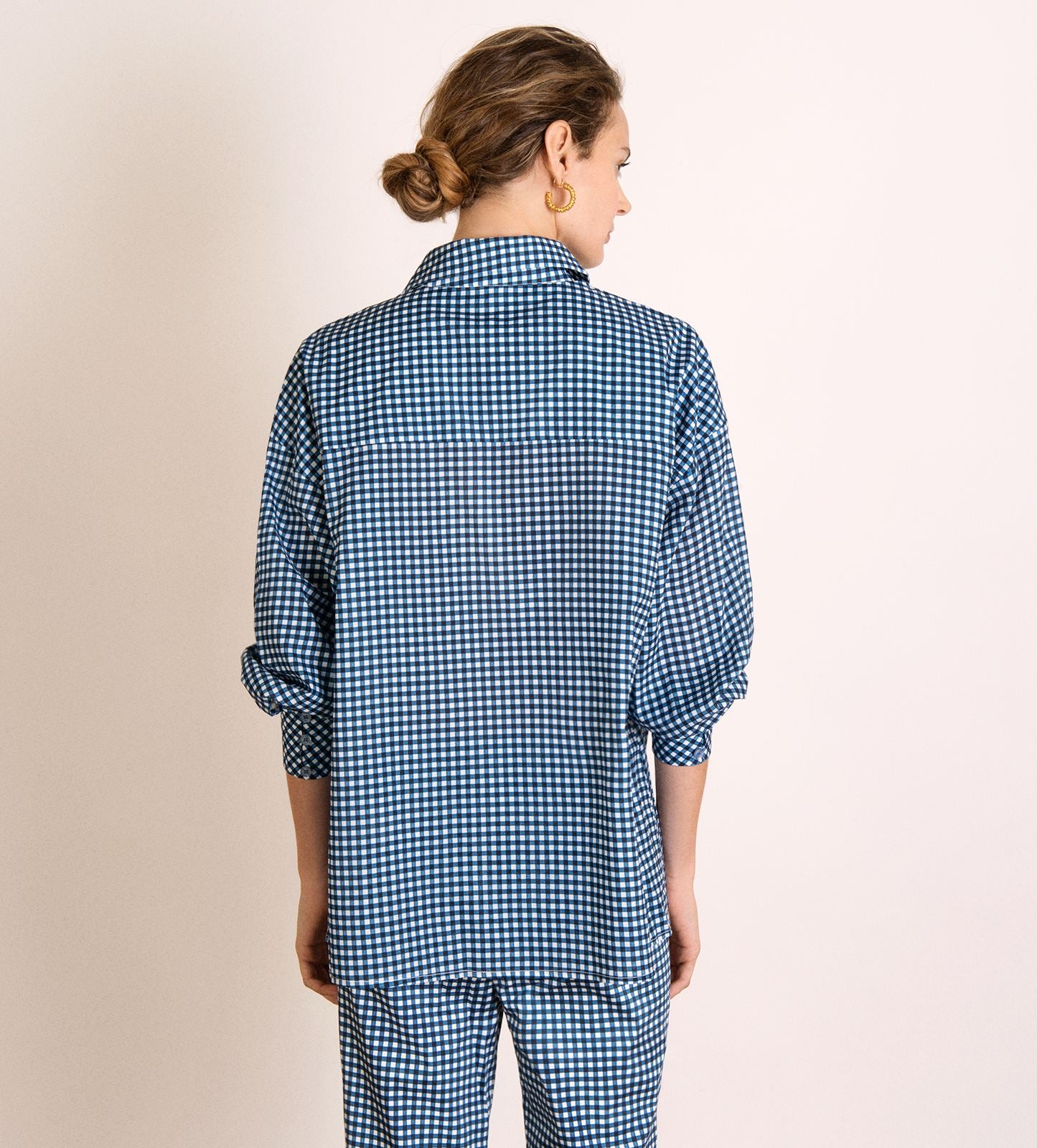 Chemisier en coton imprimé