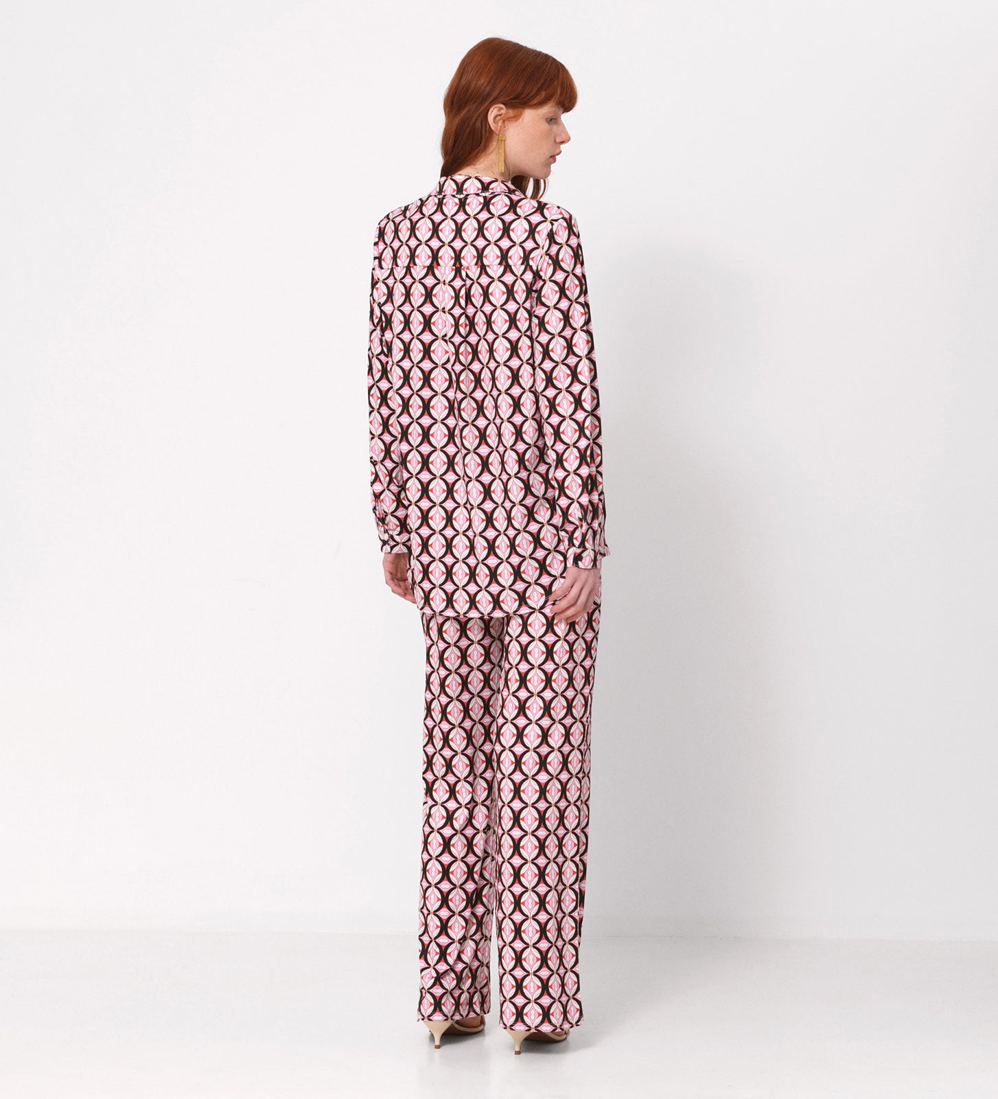 Camisa de punto estampado