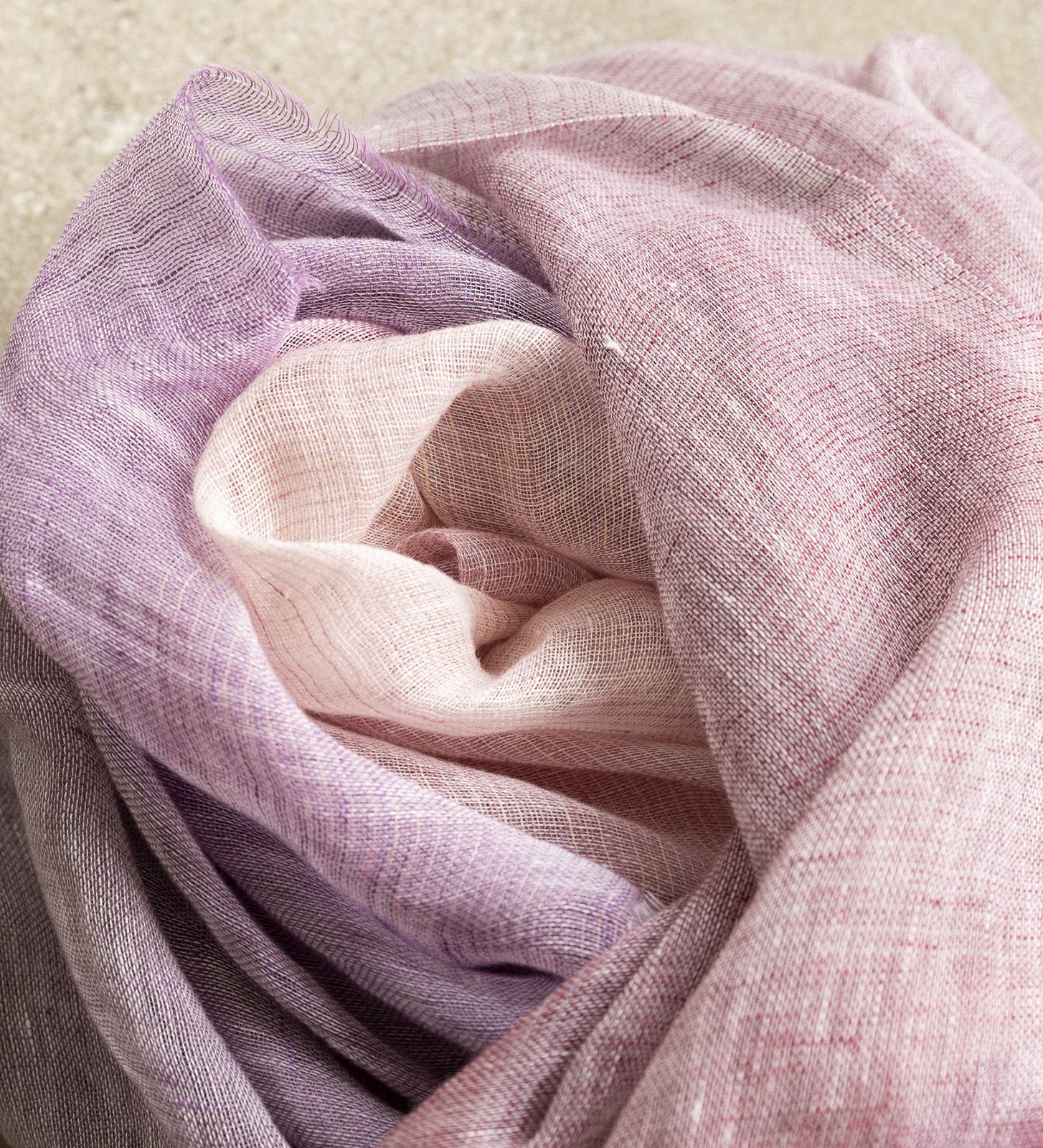 Foulard en lin dégradé
