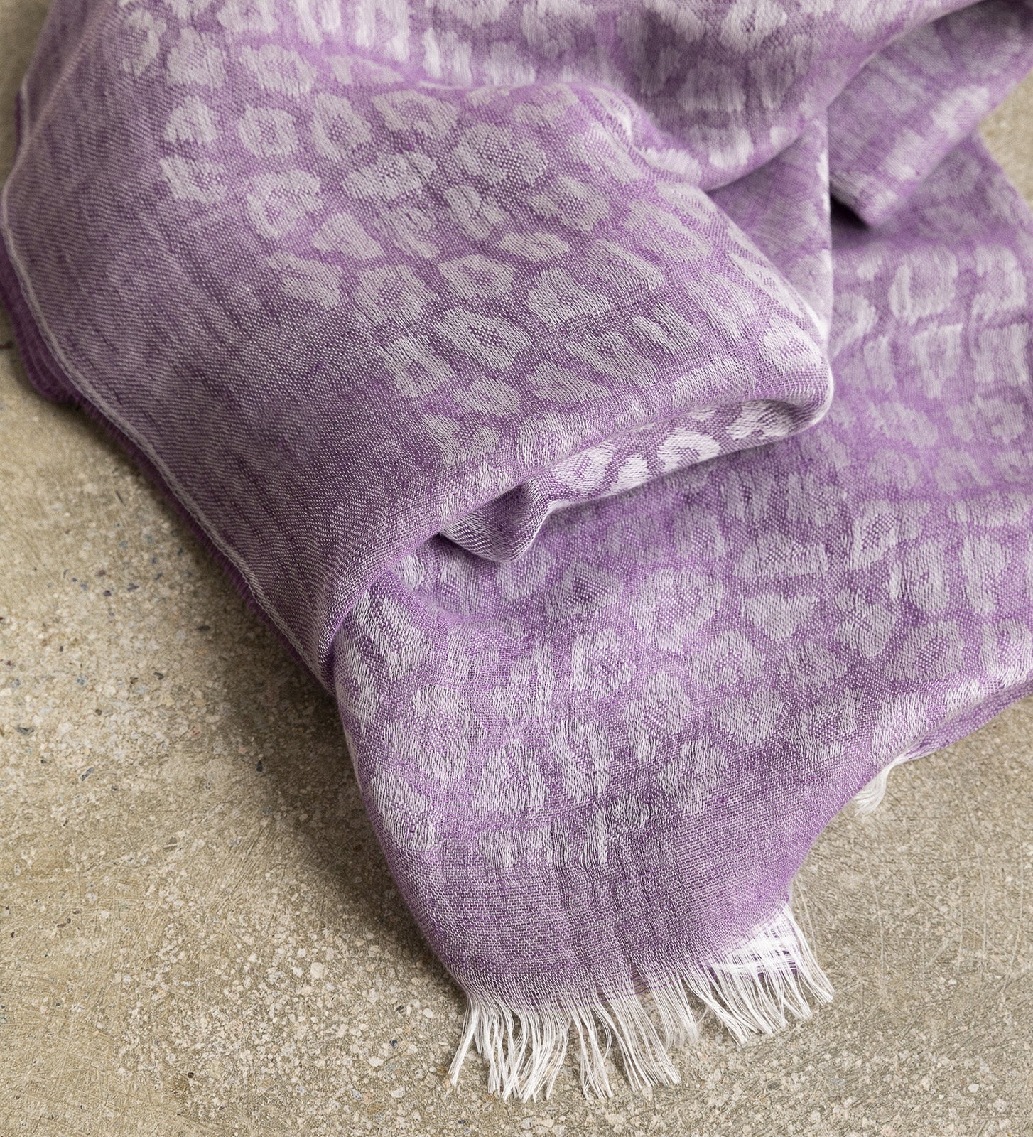 Foulard lino jacquard