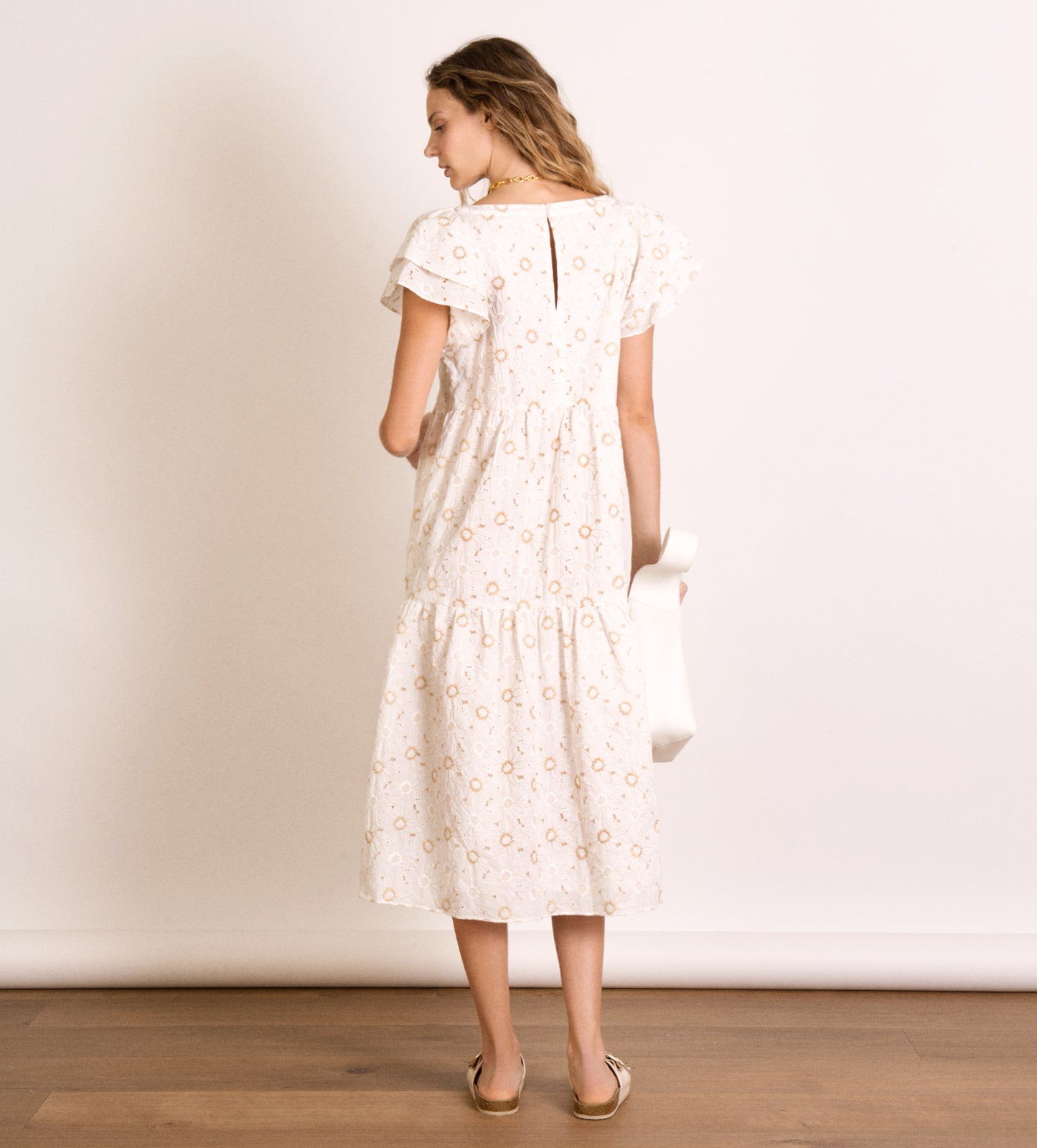 Vestido largo bordado