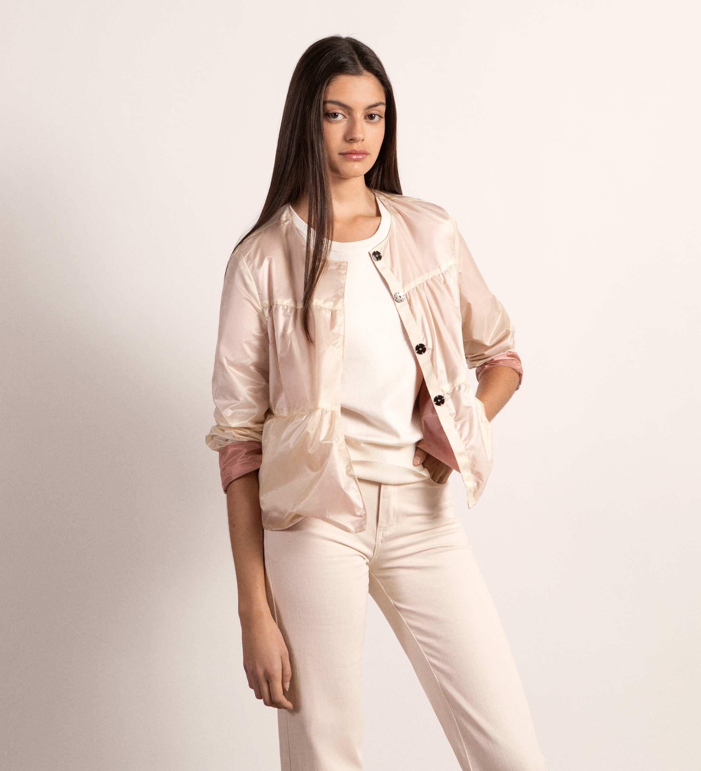 Chaqueta técnica frunces