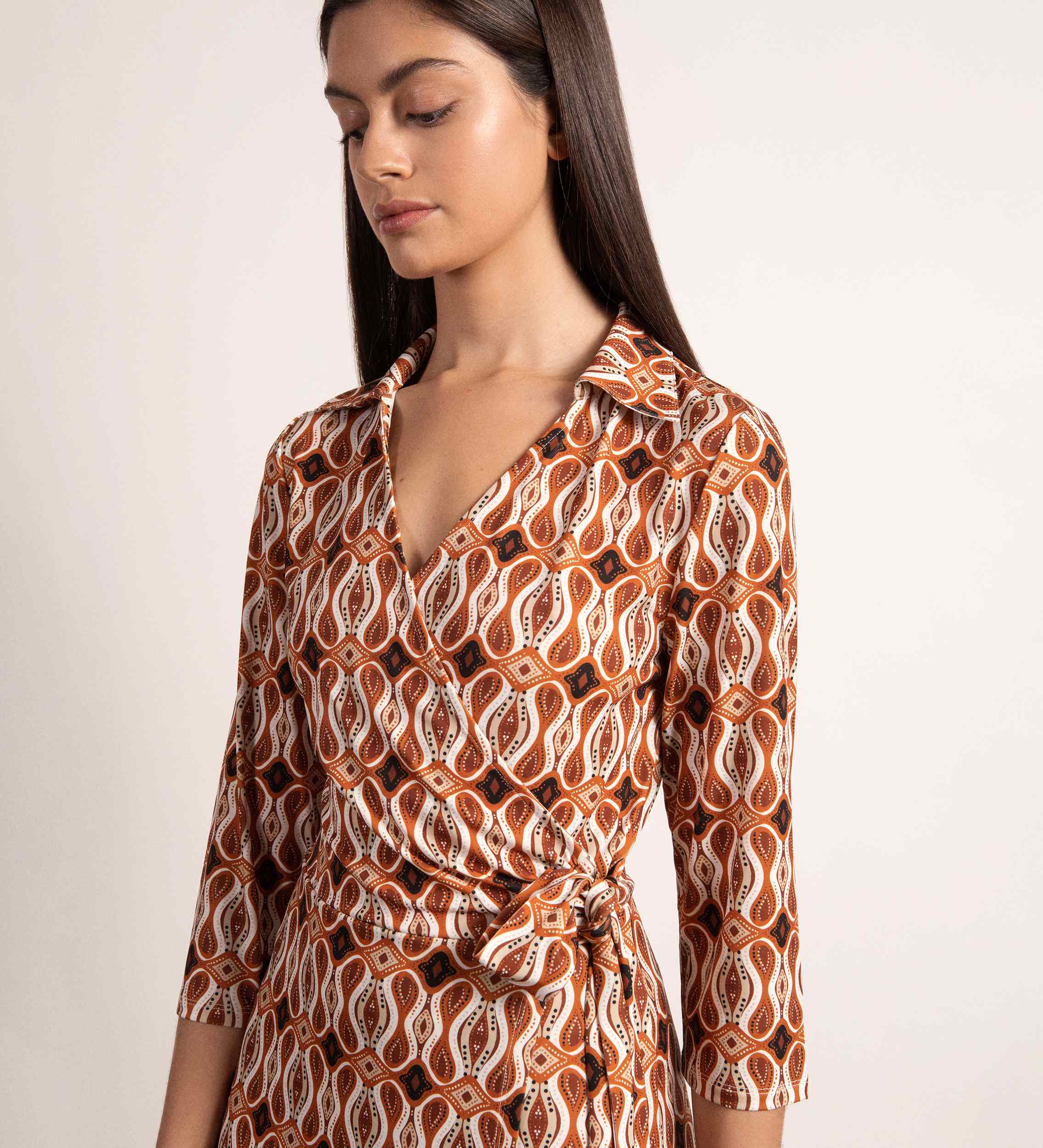Robe midi en maille