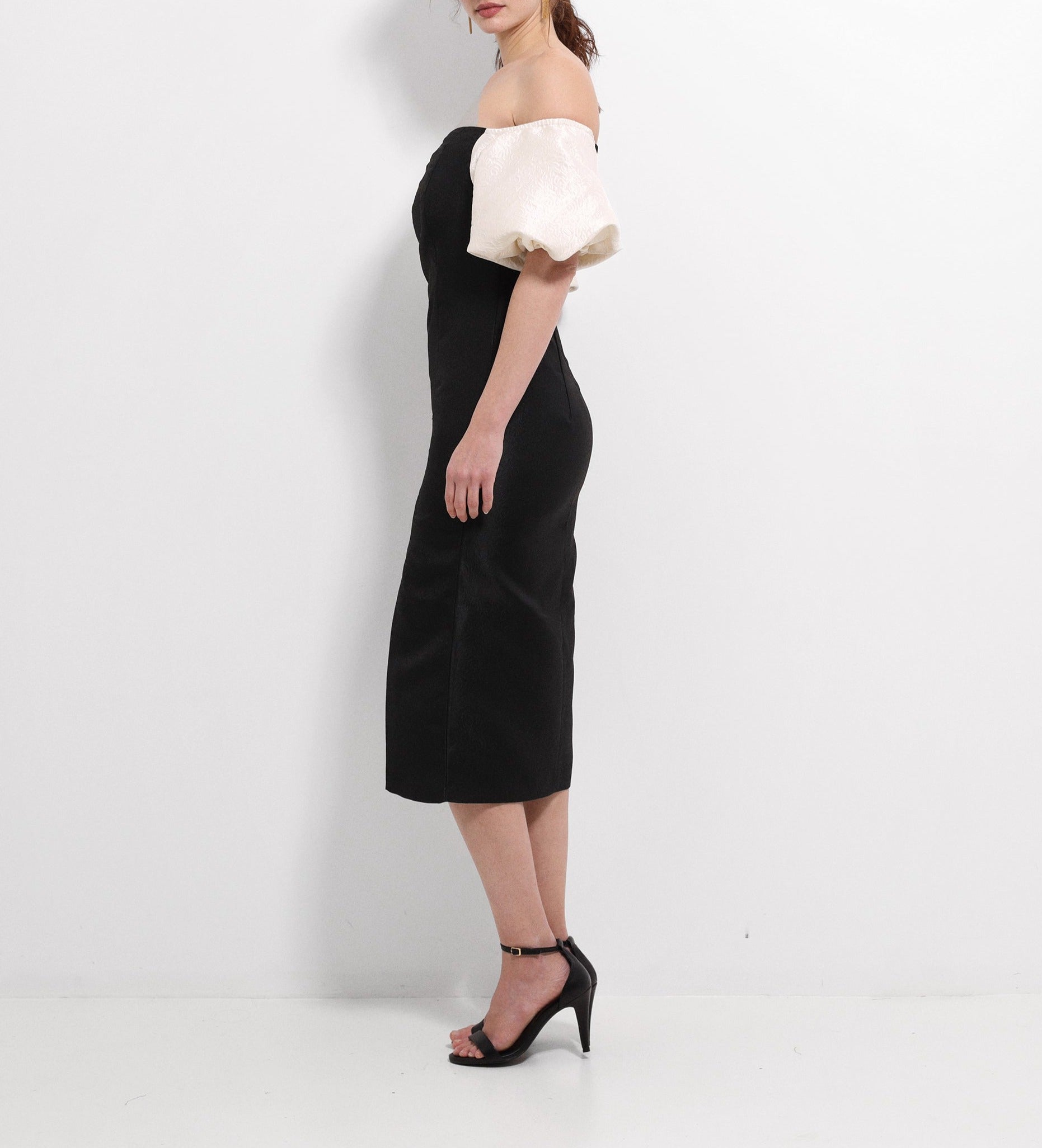 Jacquard pencil dress