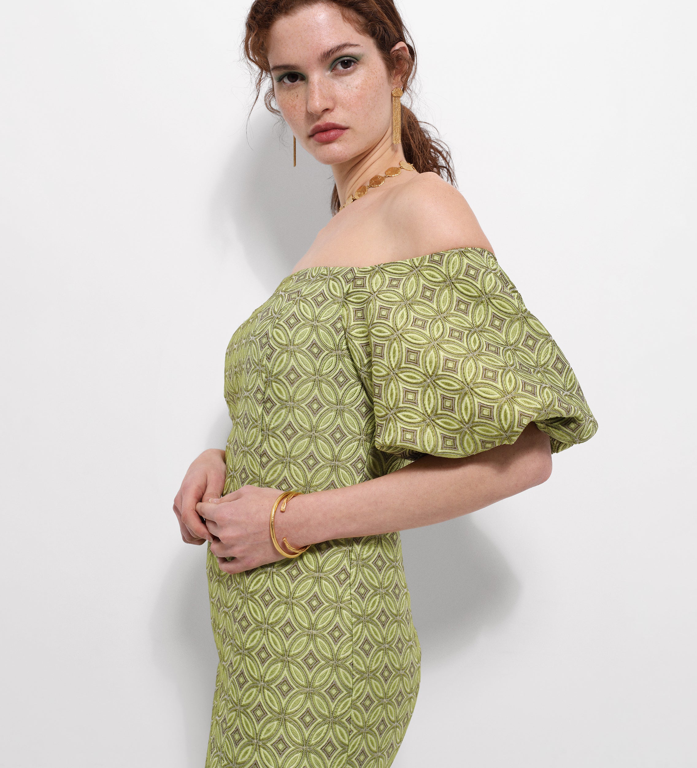Vestido tubo Jacquard