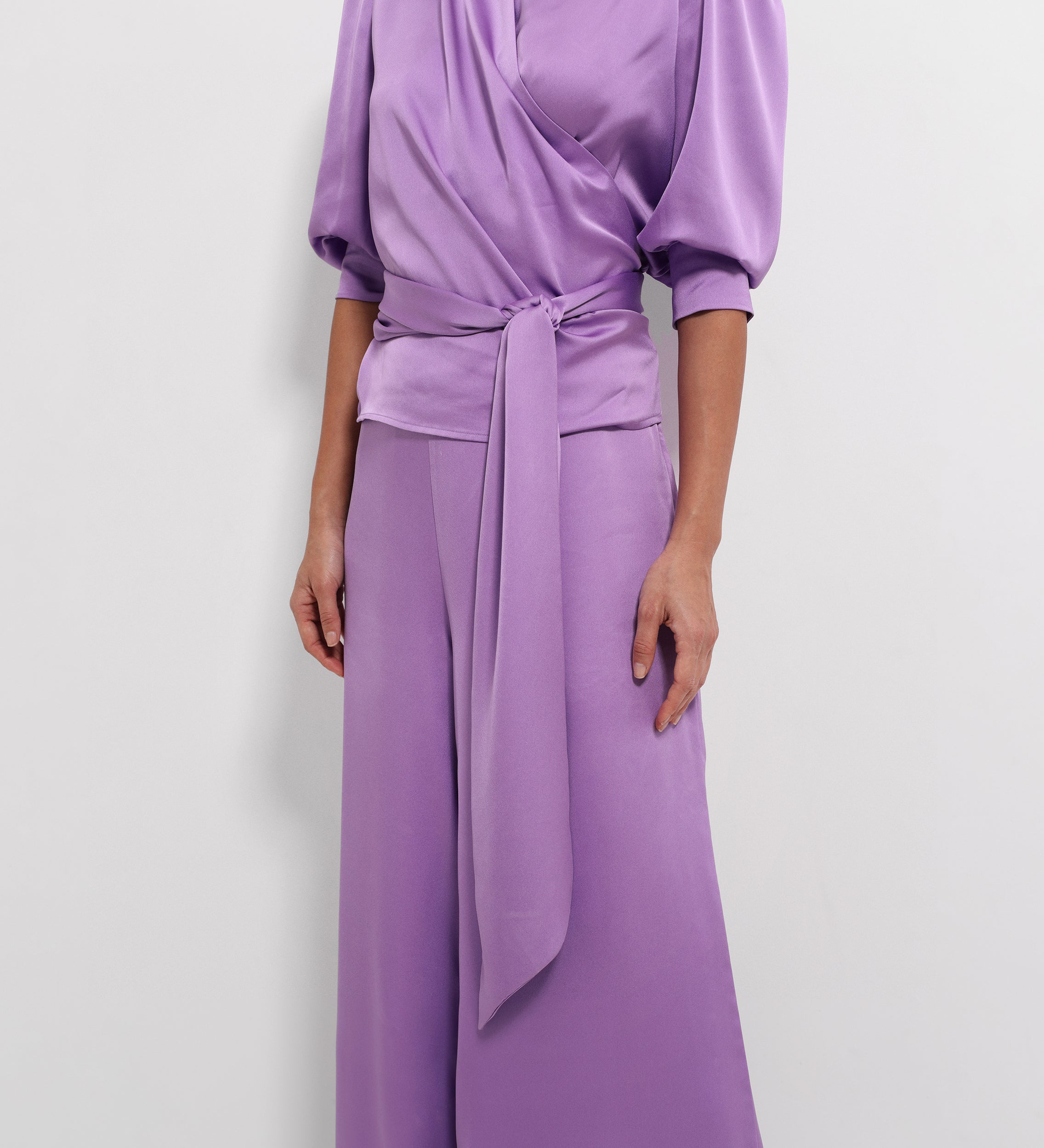wide satin trousers