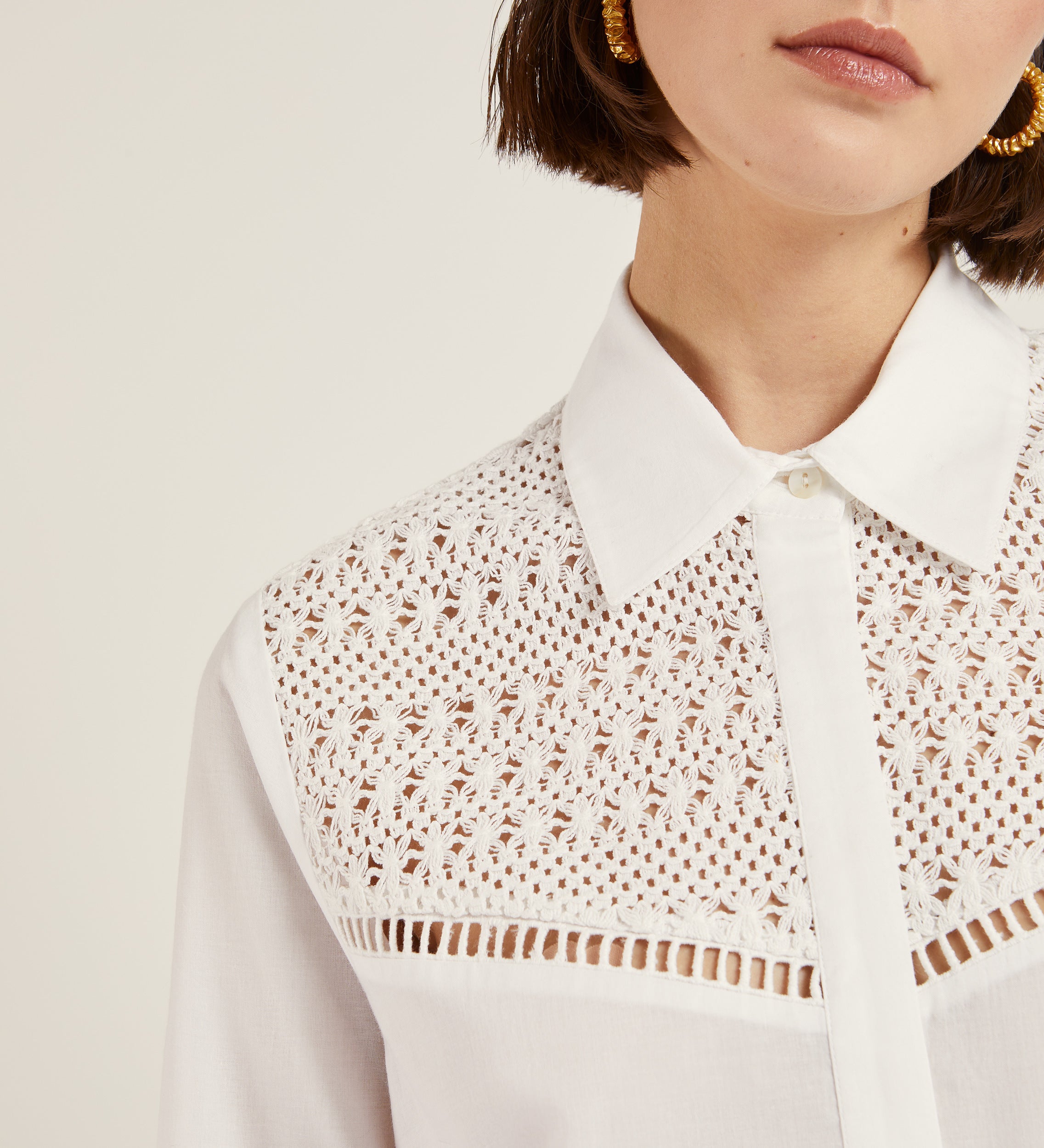 Crochet cotton blouse