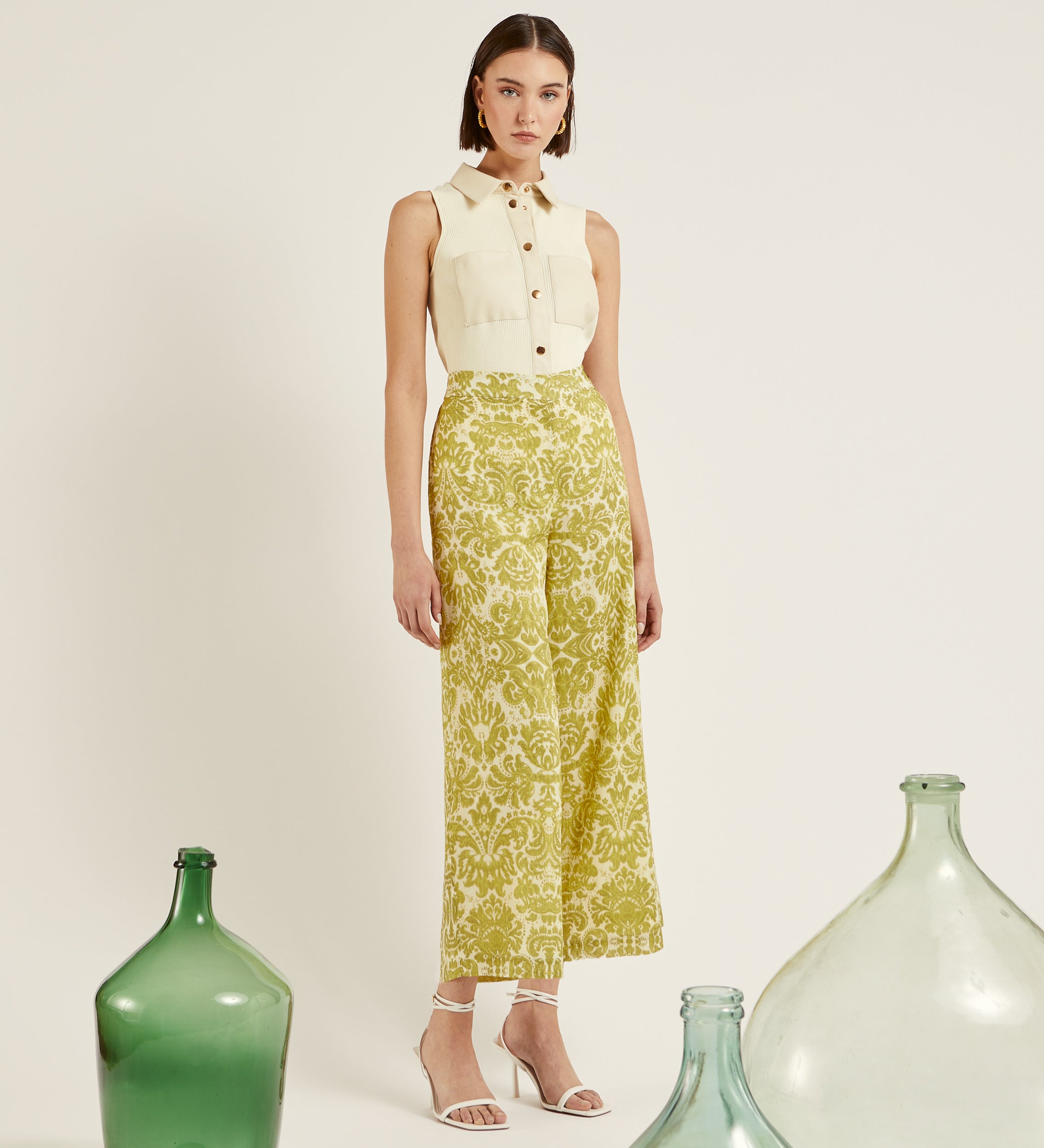 Pantalon court imprimé