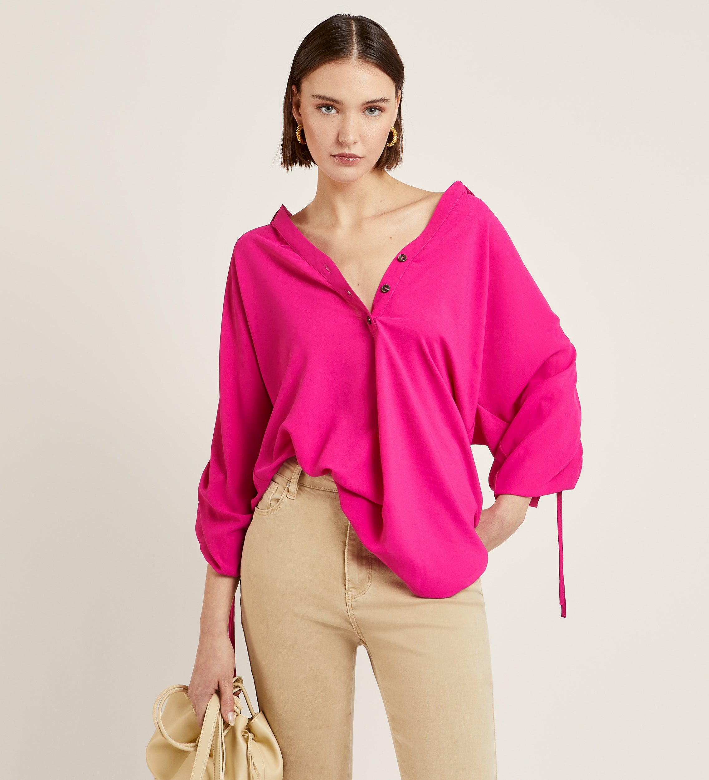 Blusón mangas volumen