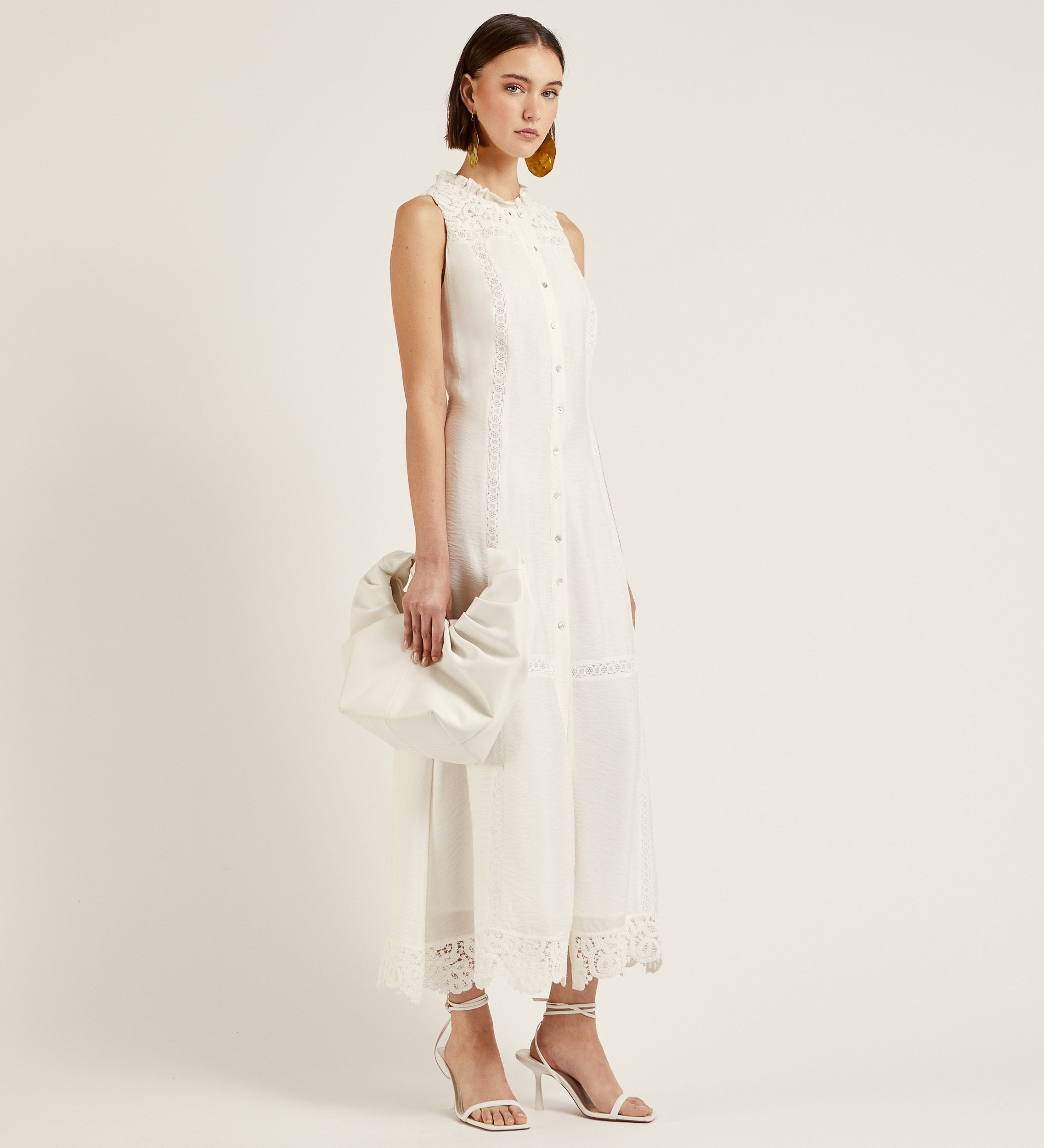 Robe longue en soie