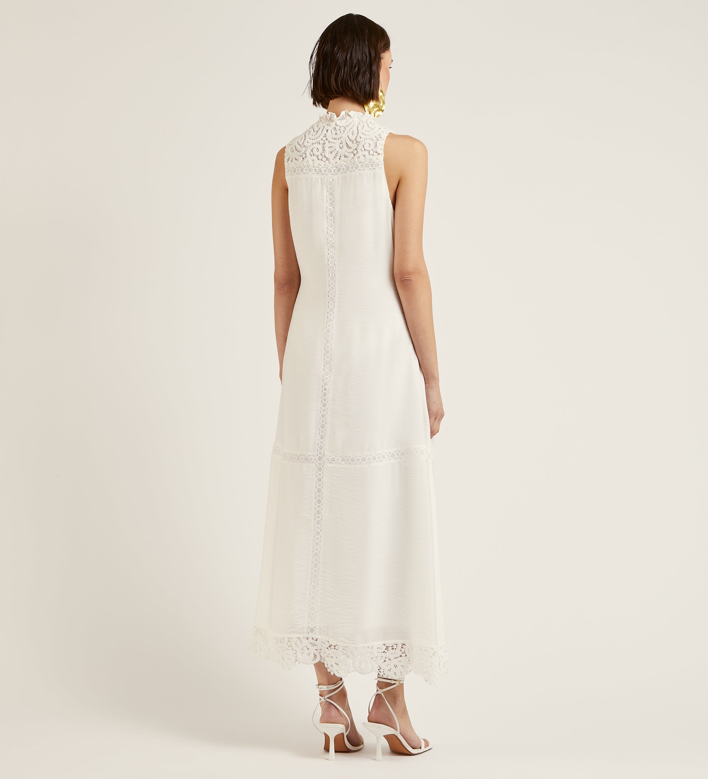 Robe longue en soie
