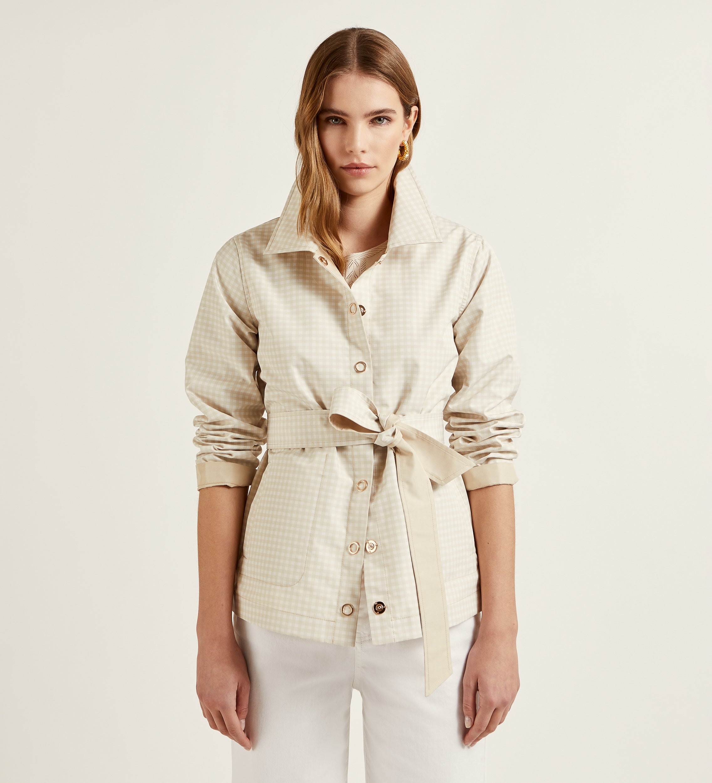Parka corta reversible