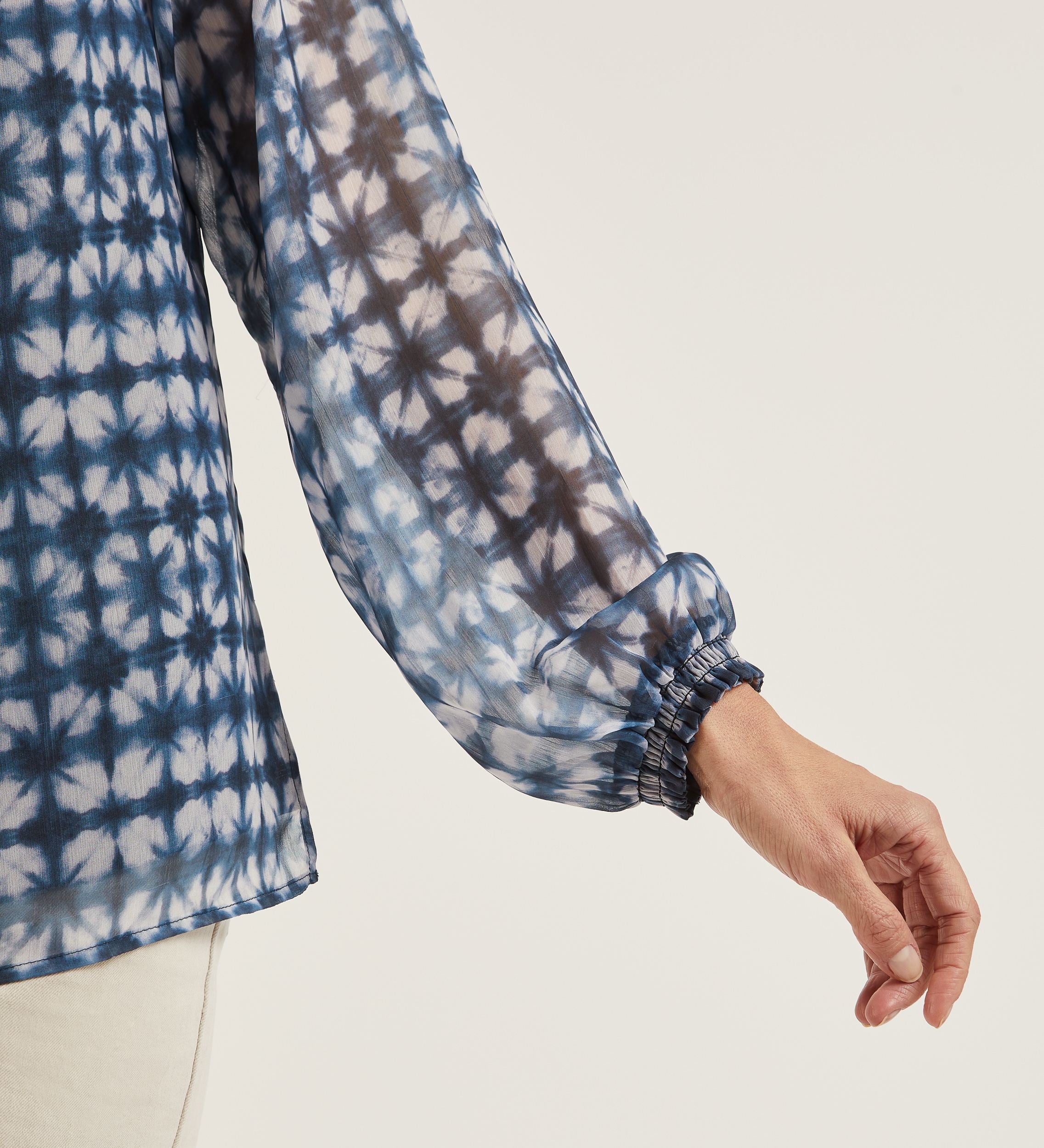Blusa fluida estampada
