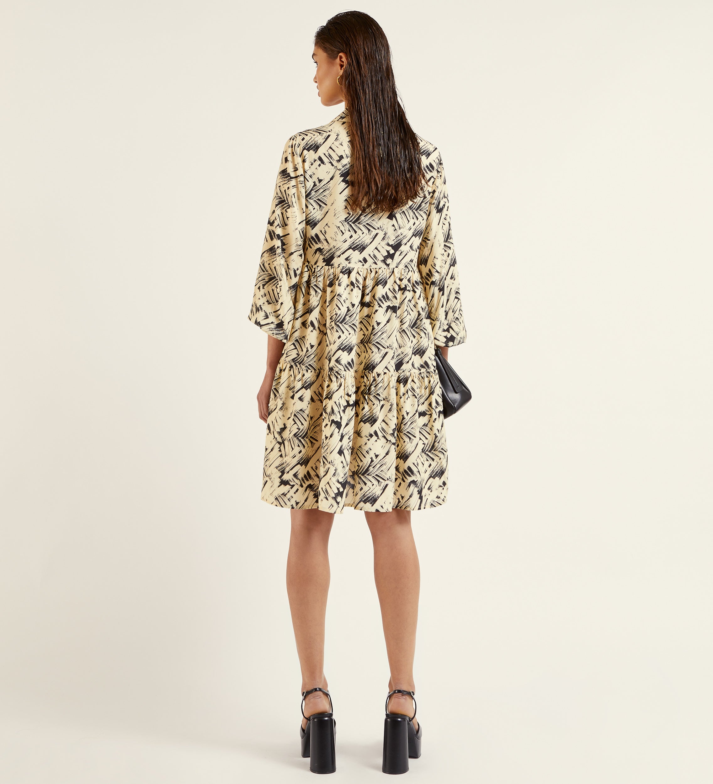 Vestido babydoll estampado