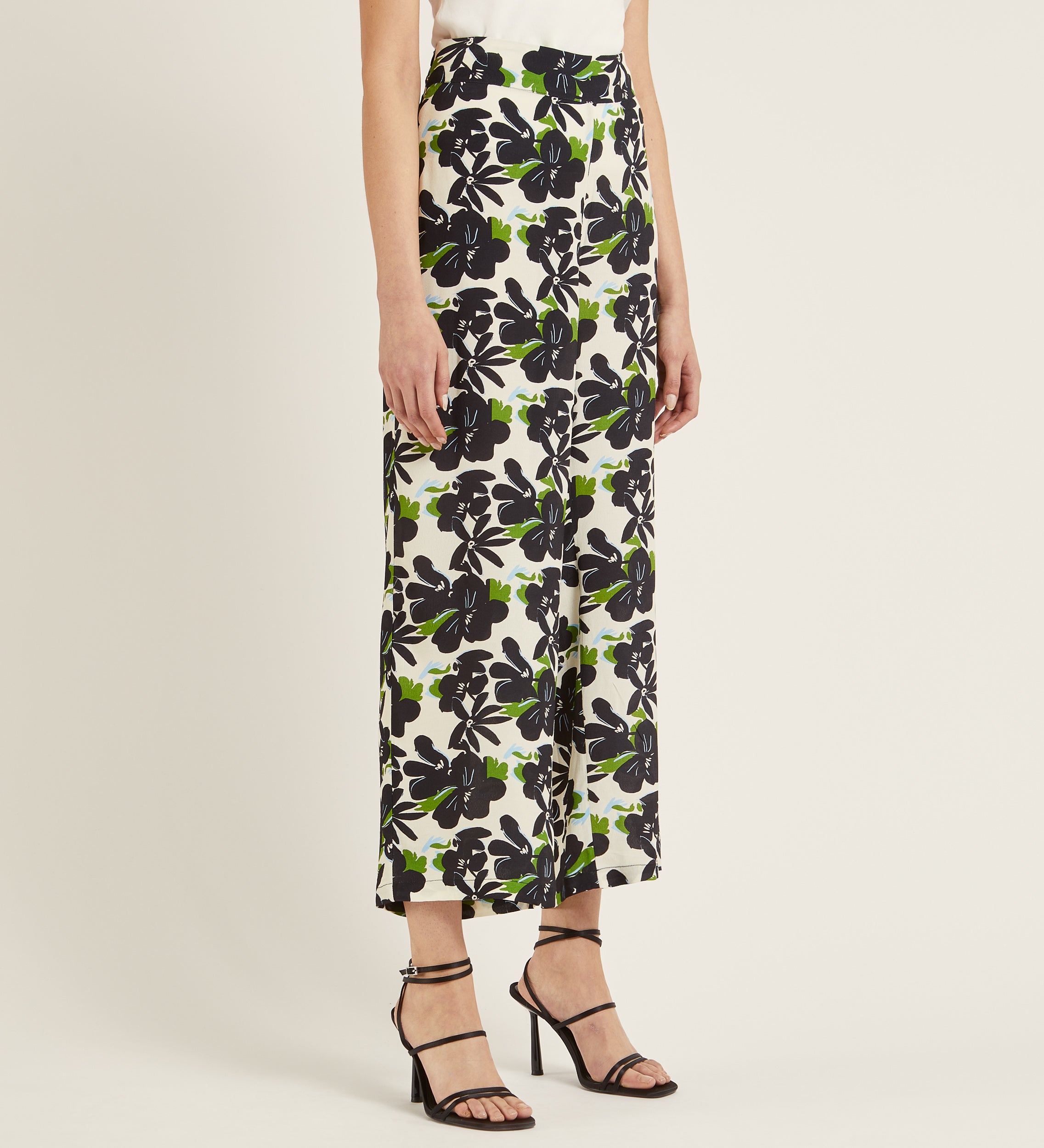 Pantalon crop estampado