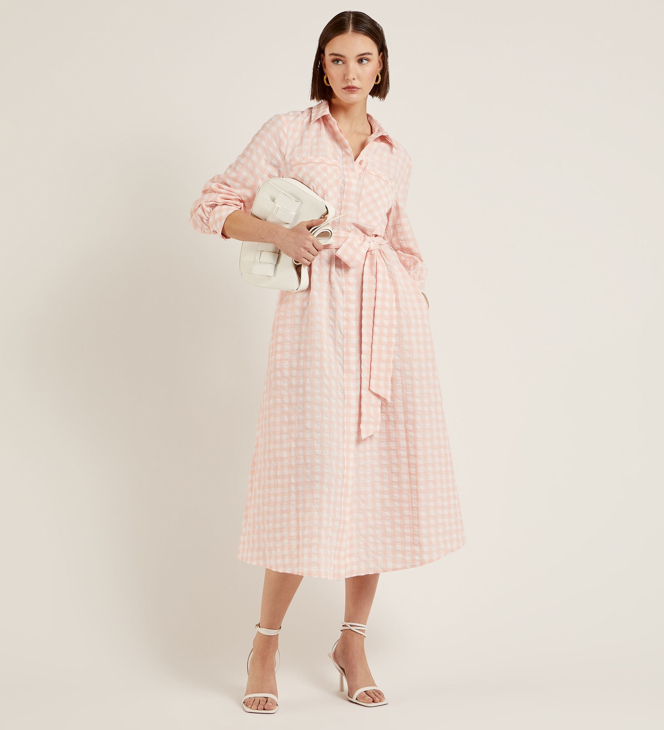 Vestido camisero vichy