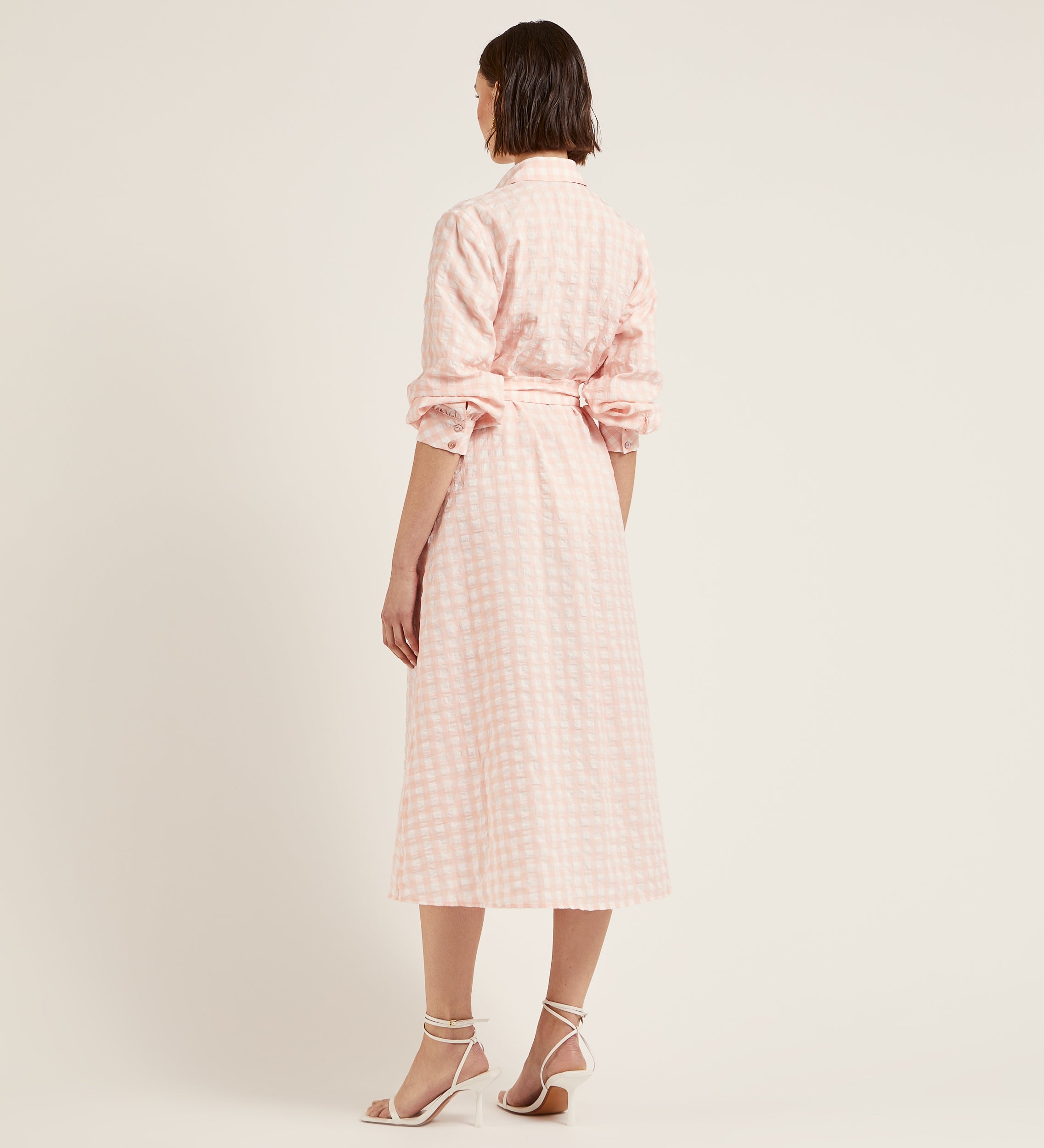 Vestido camisero vichy