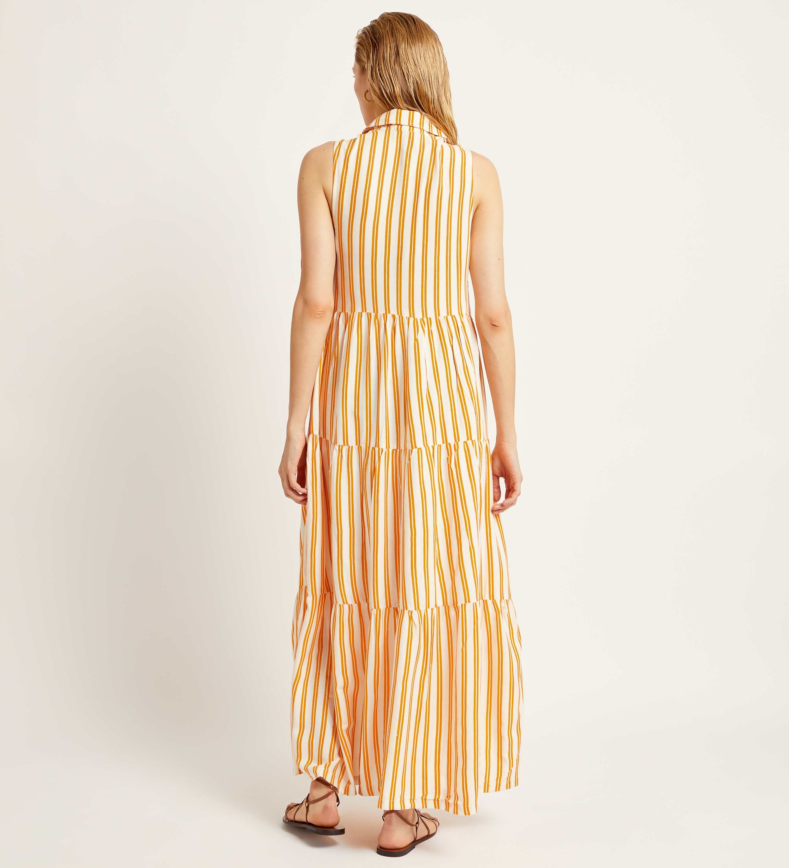 Vestido camisero largo