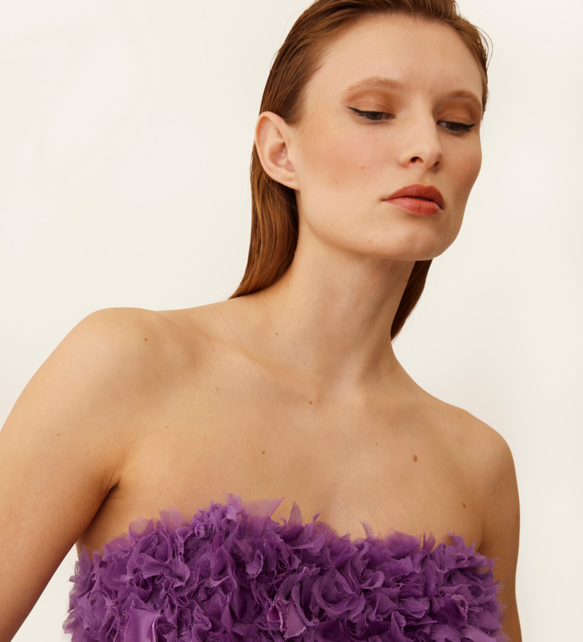 Strappy satin midi dress