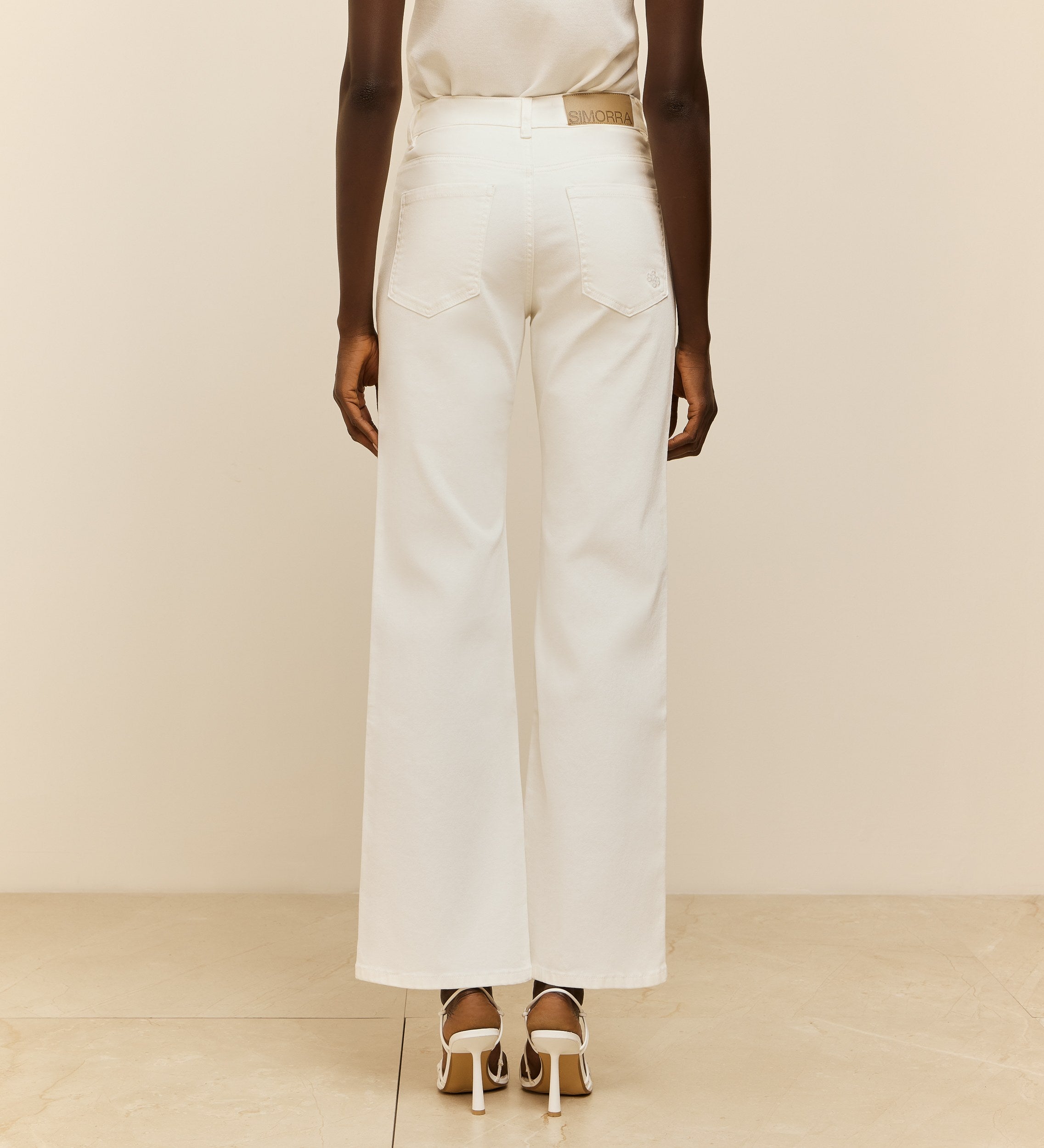 Lorza twill front trousers