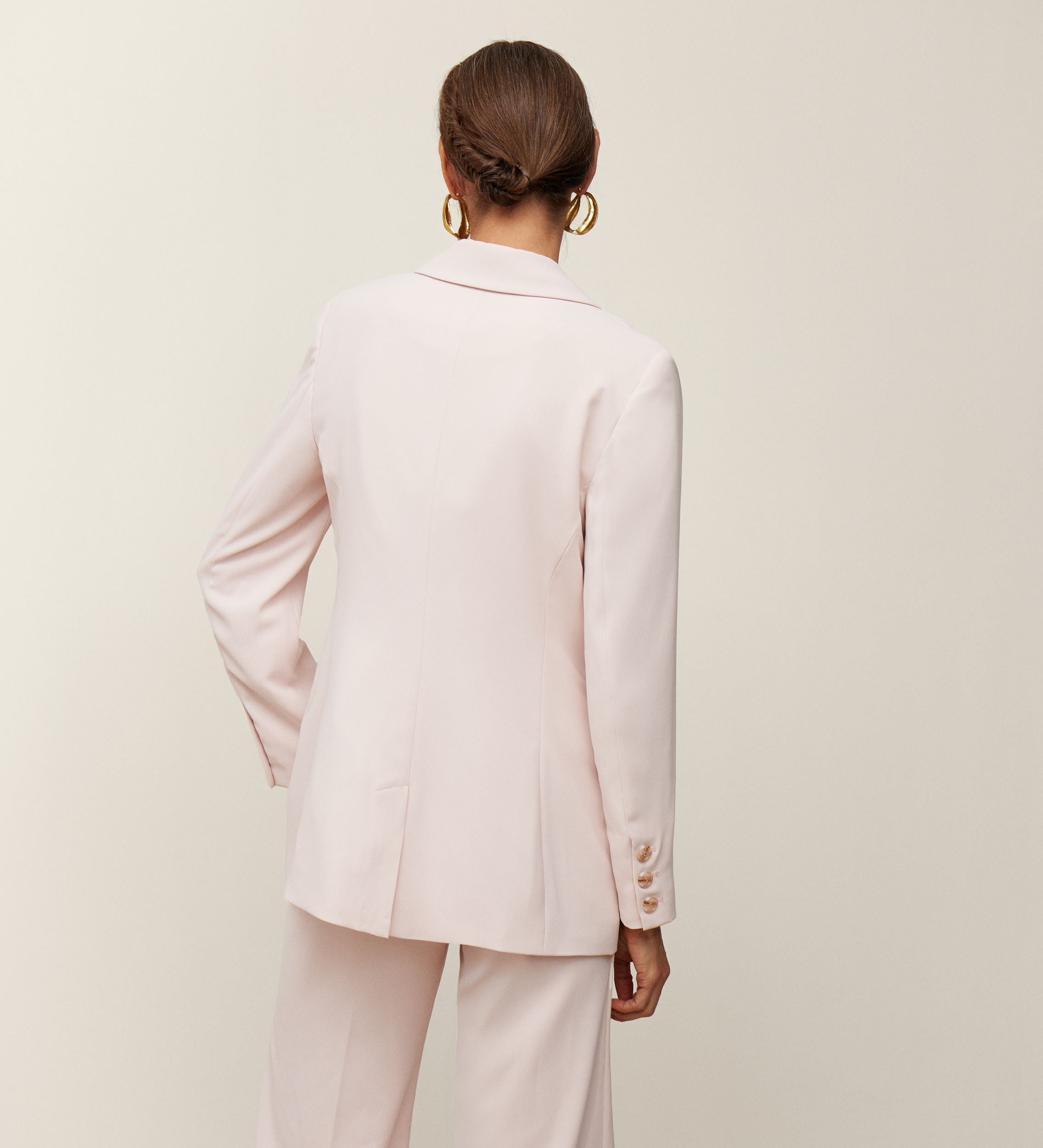 Americana entallada crepe