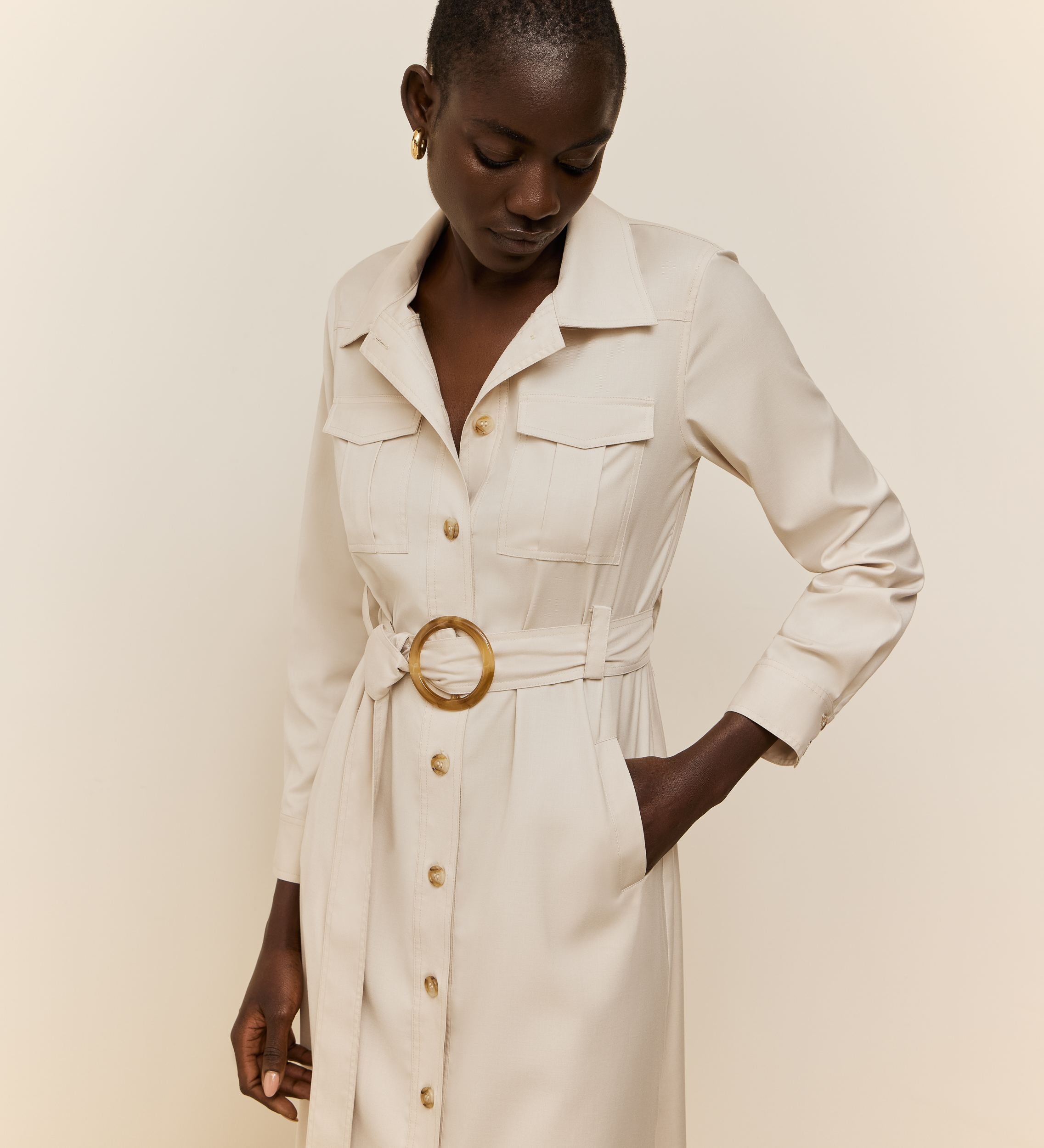 Dress belt buckle