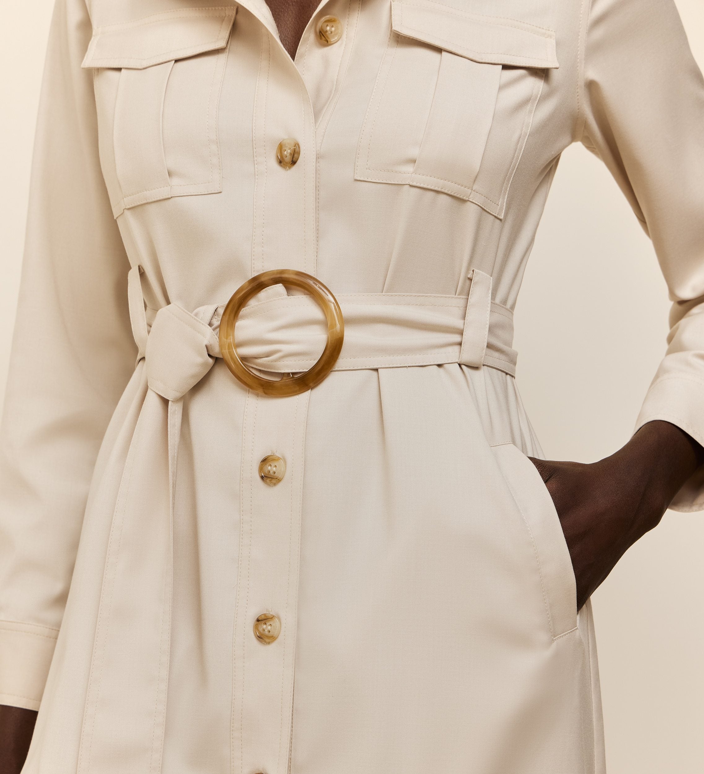 Dress belt buckle