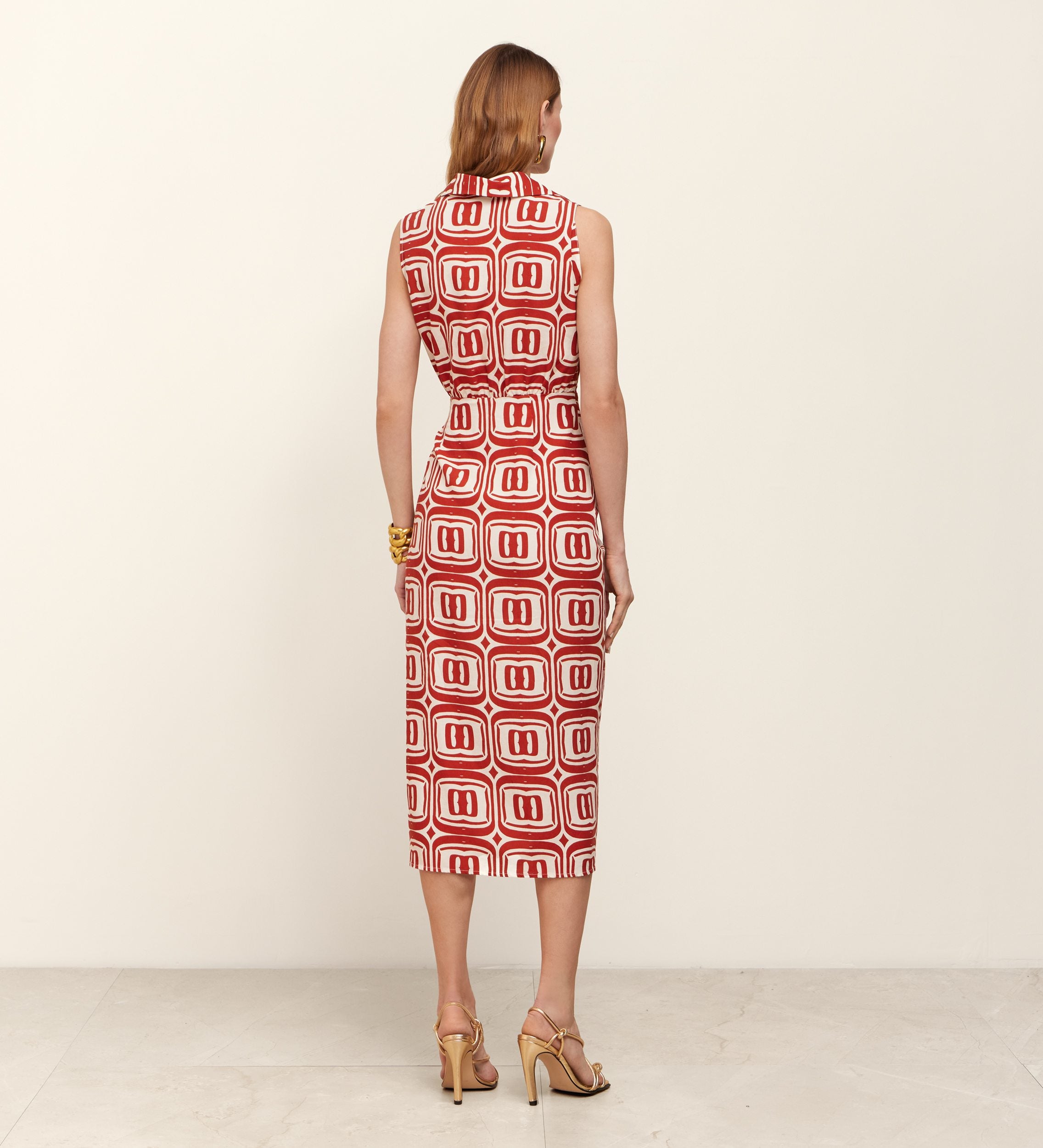 Printed wrap dress