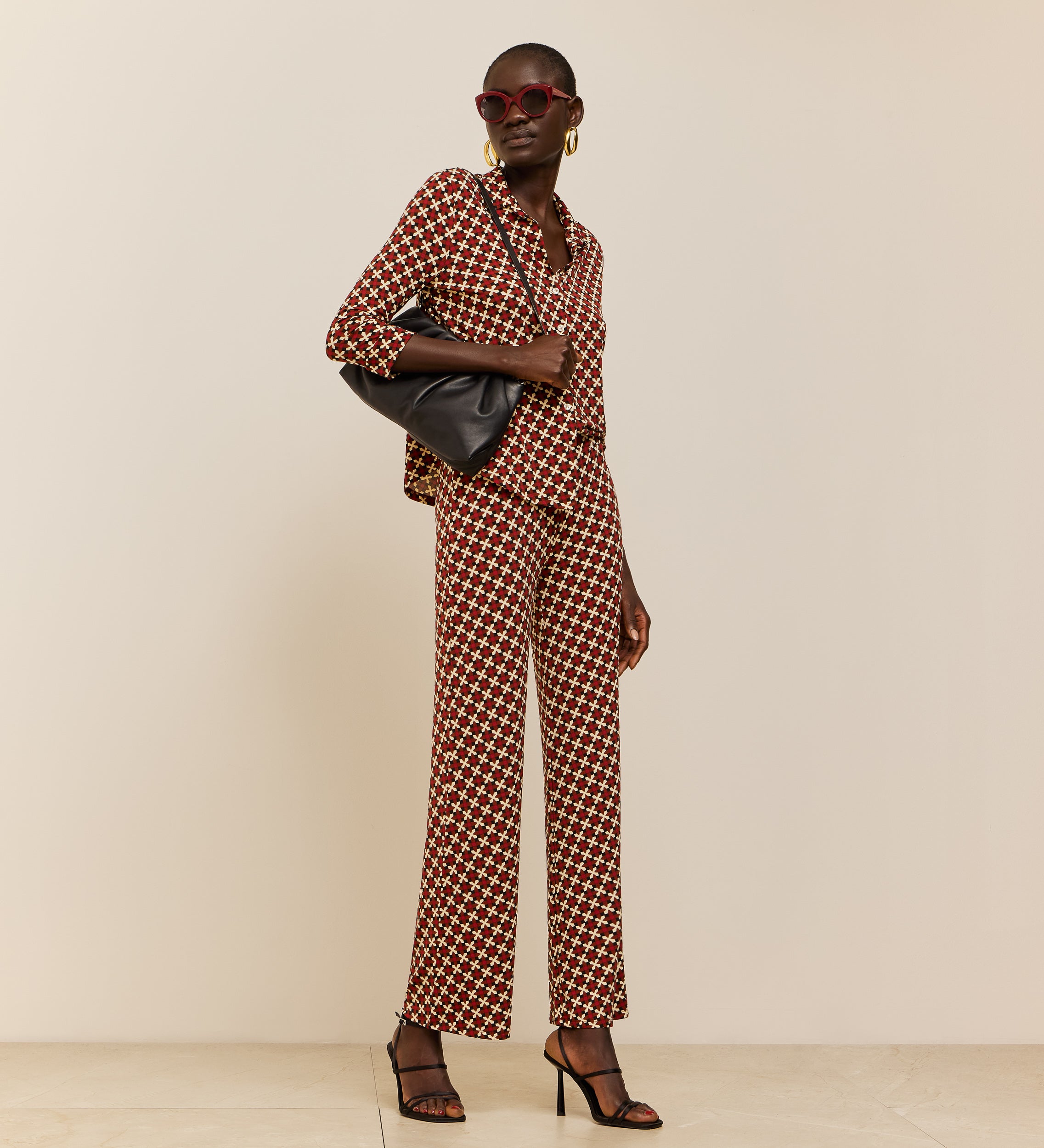 Pantalón elástico estampado