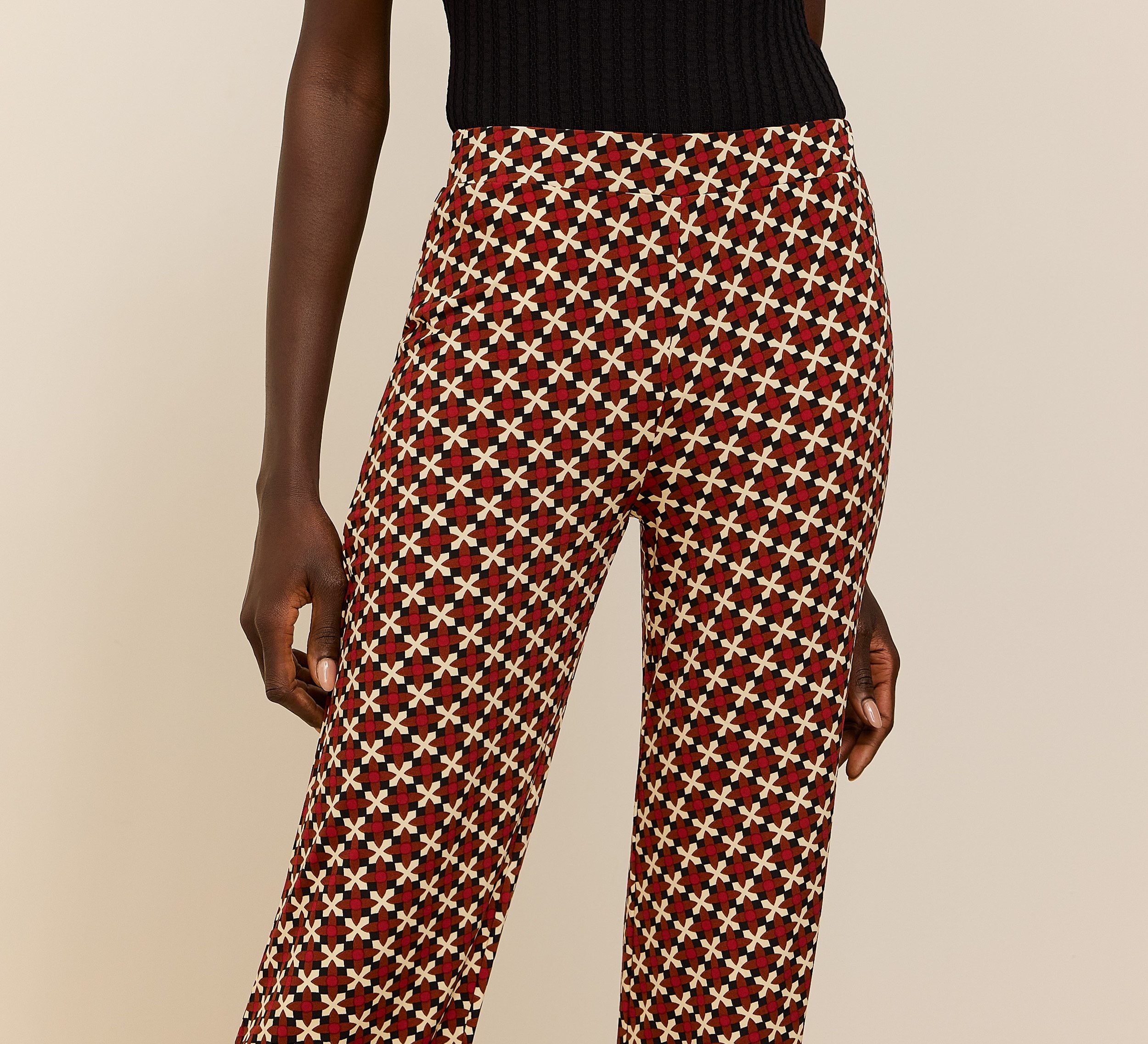 Pantalón elástico estampado