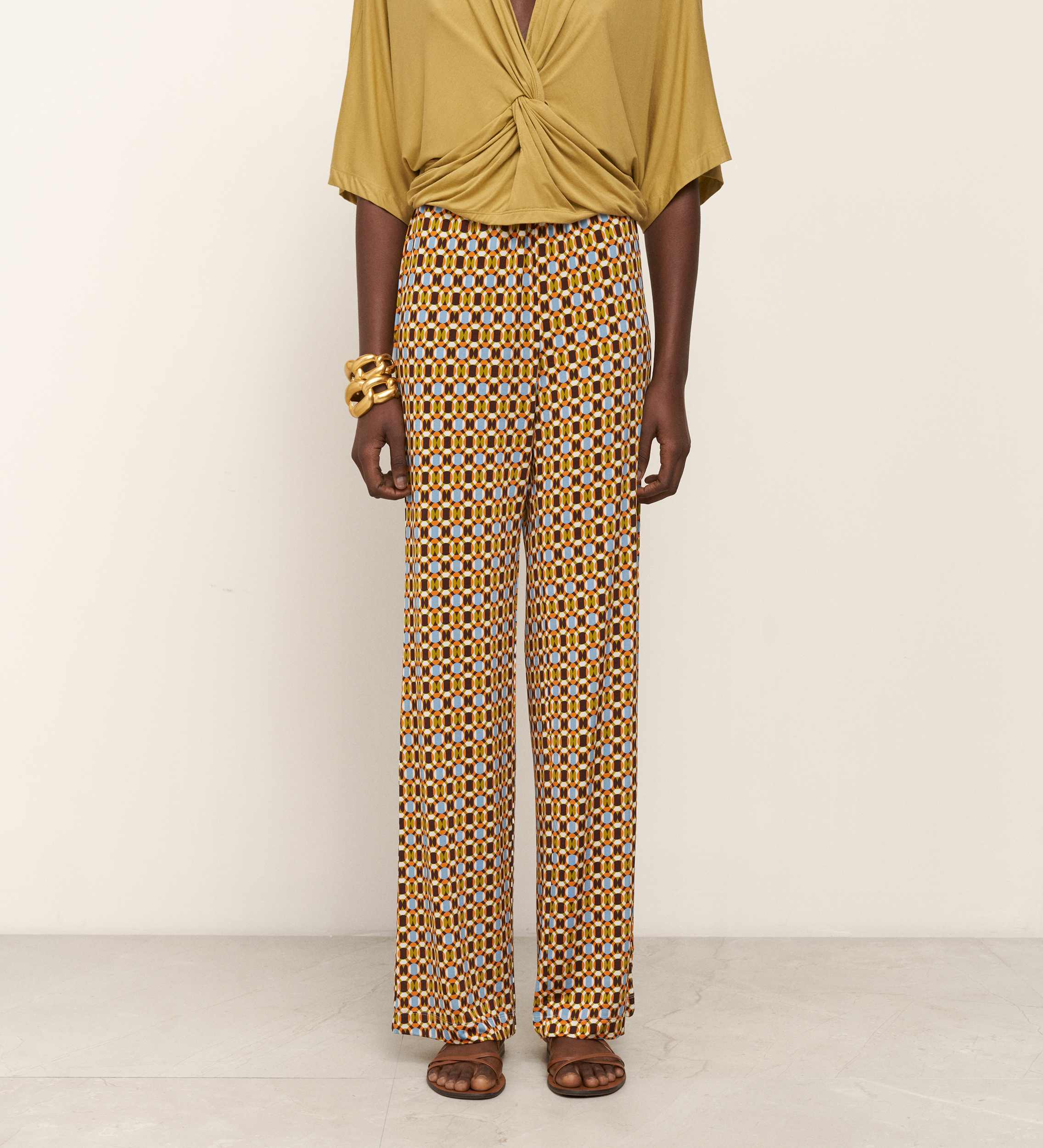 Pantalon stretch imprimé