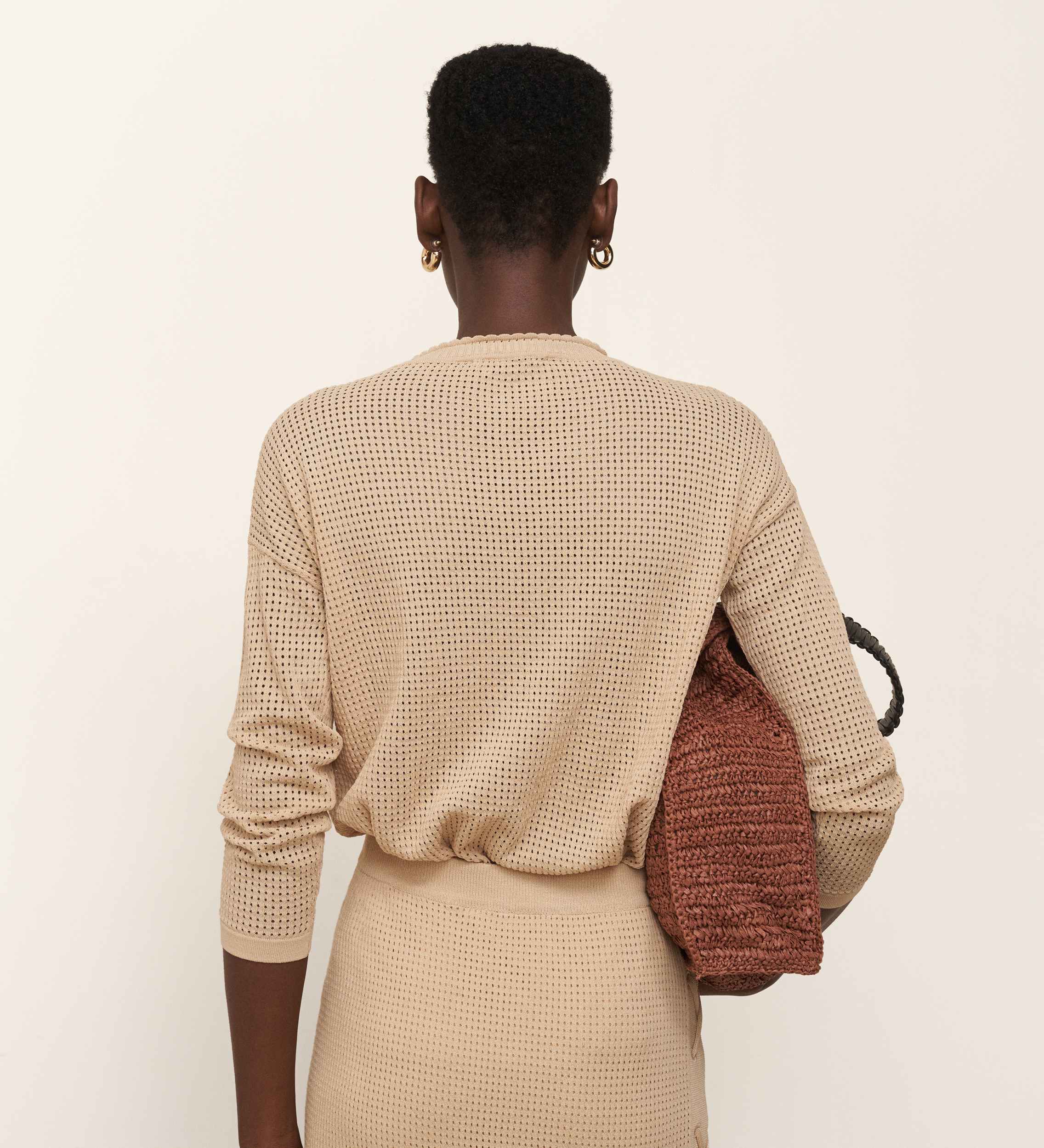 Lace detail sweater