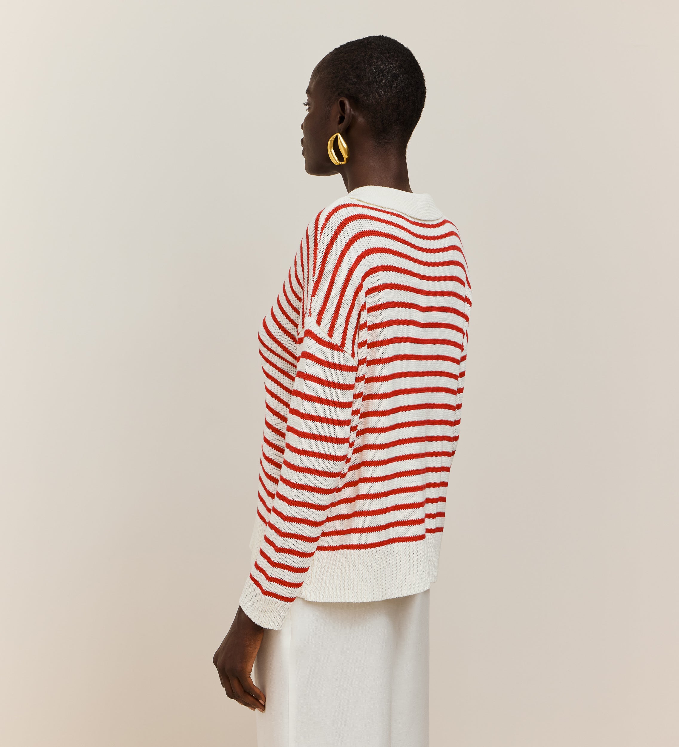 Pull rayé polo