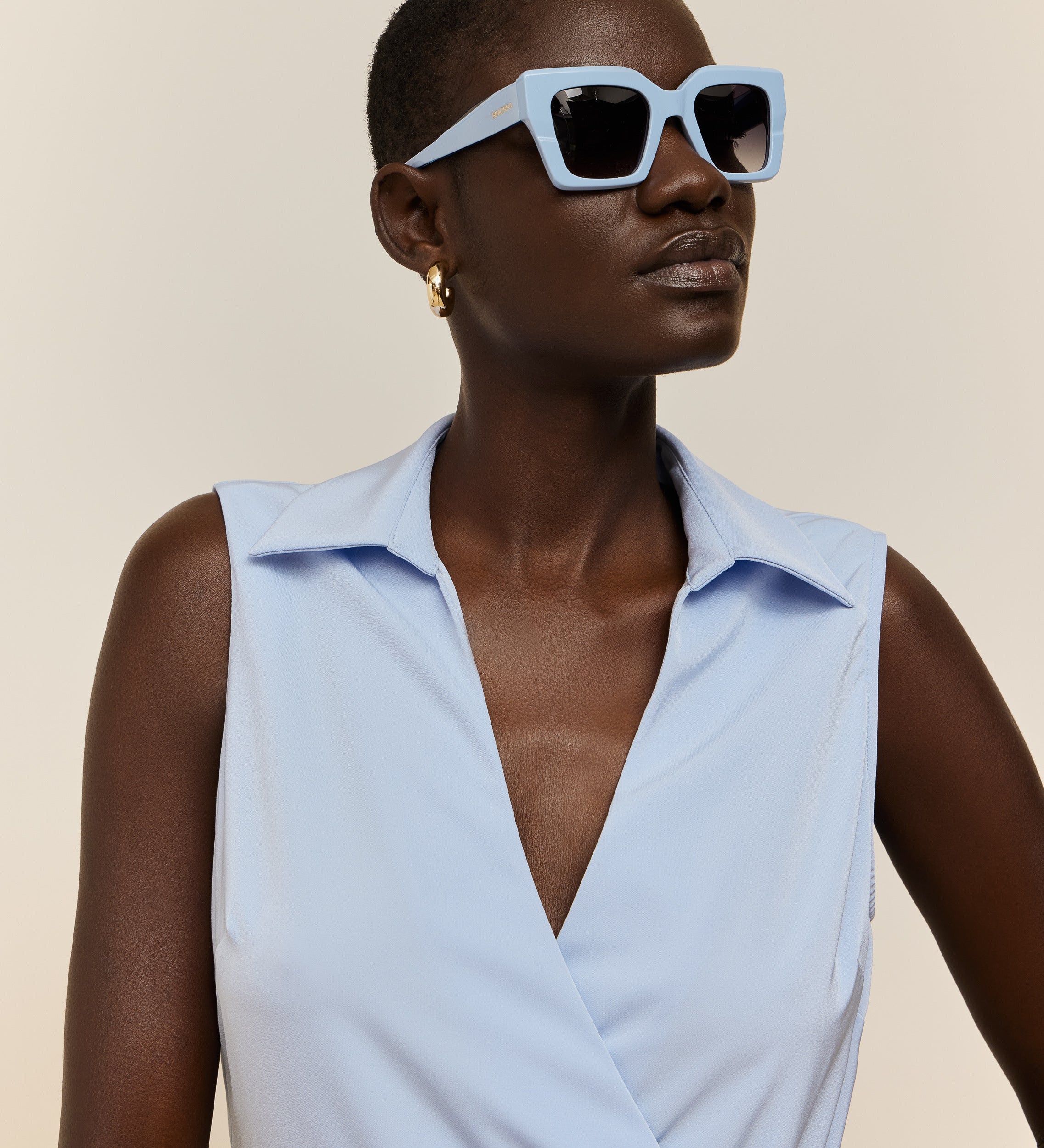 Vestido midi cruzado