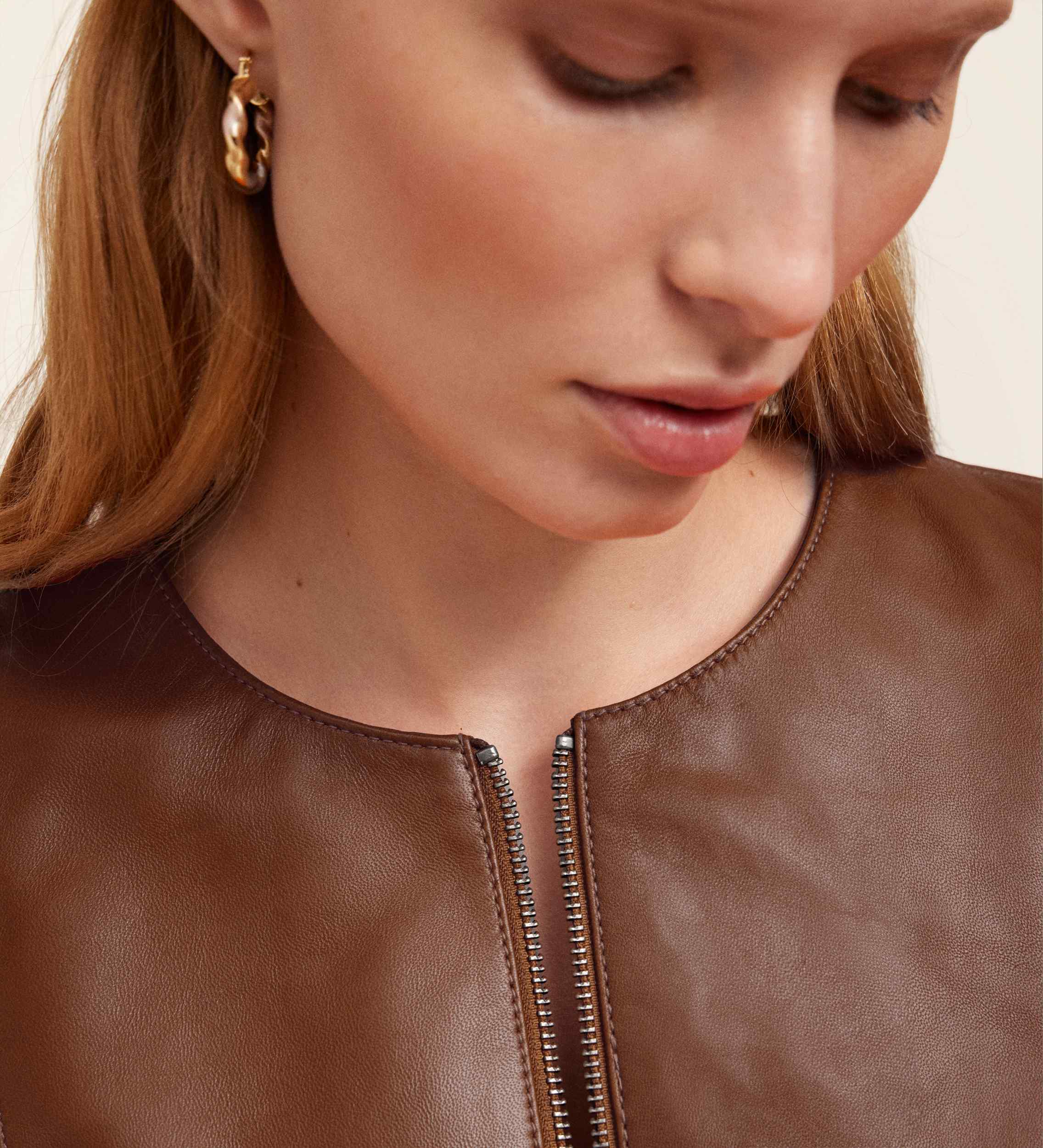 Long nappa jacket