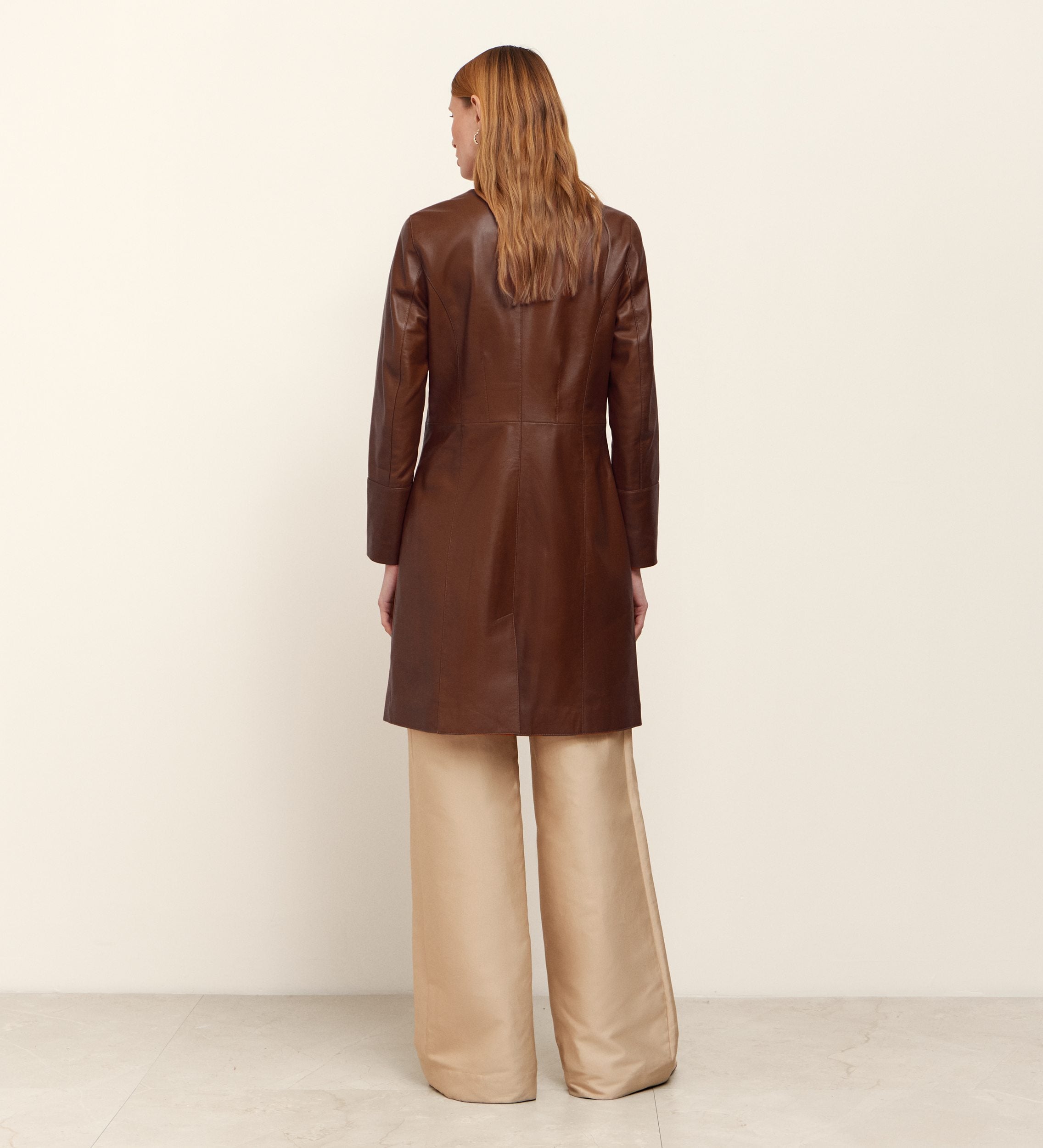 Long nappa jacket