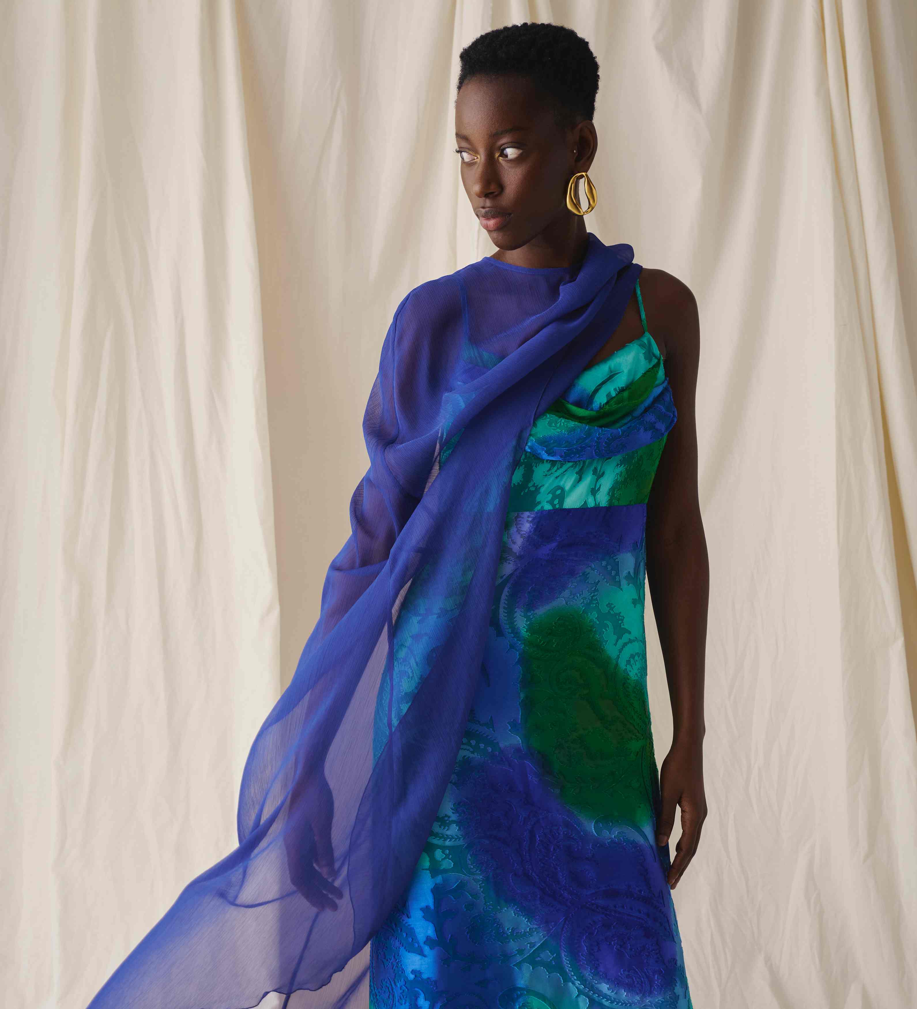 Chiffon poncho