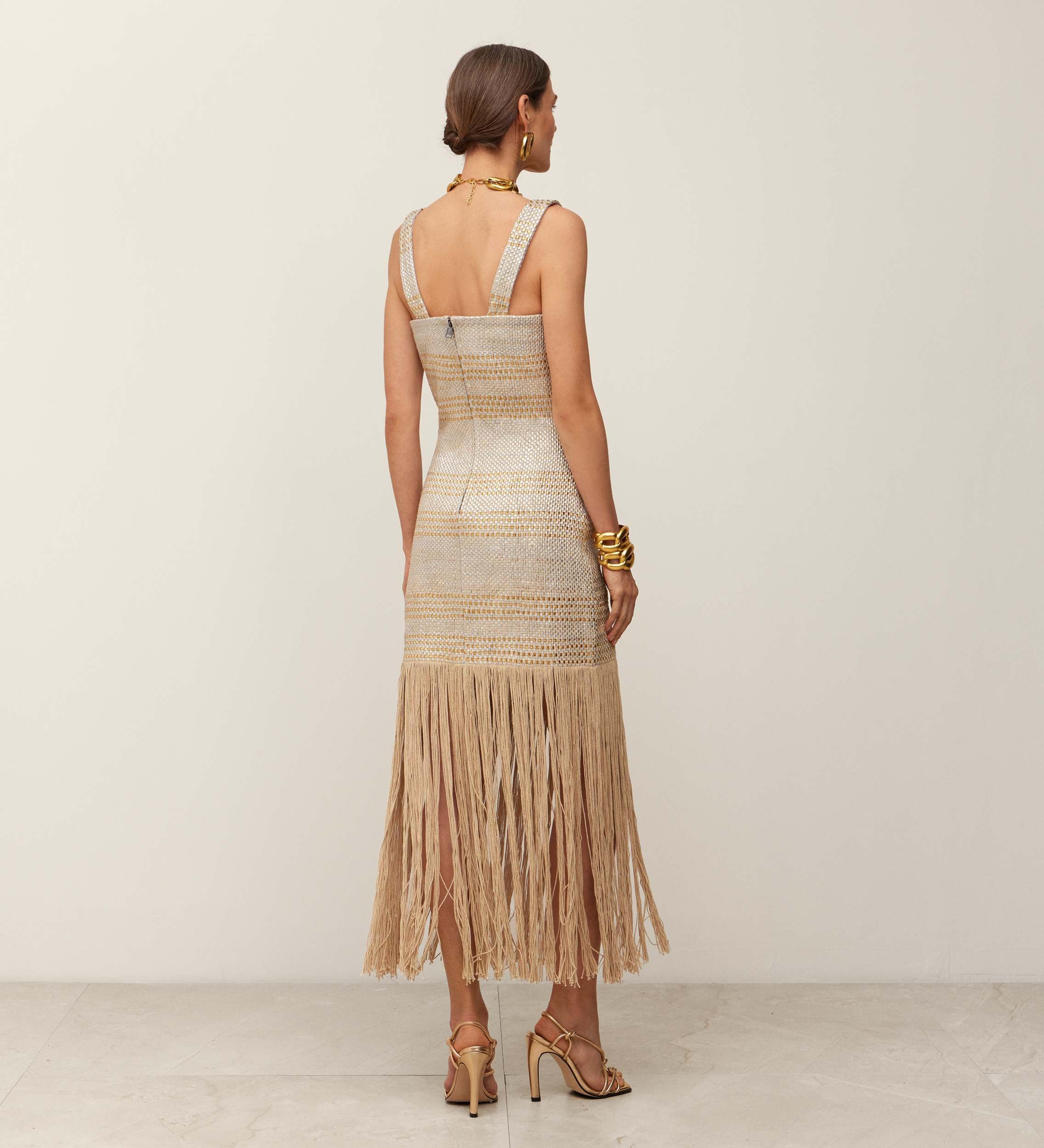 Long strappy dress