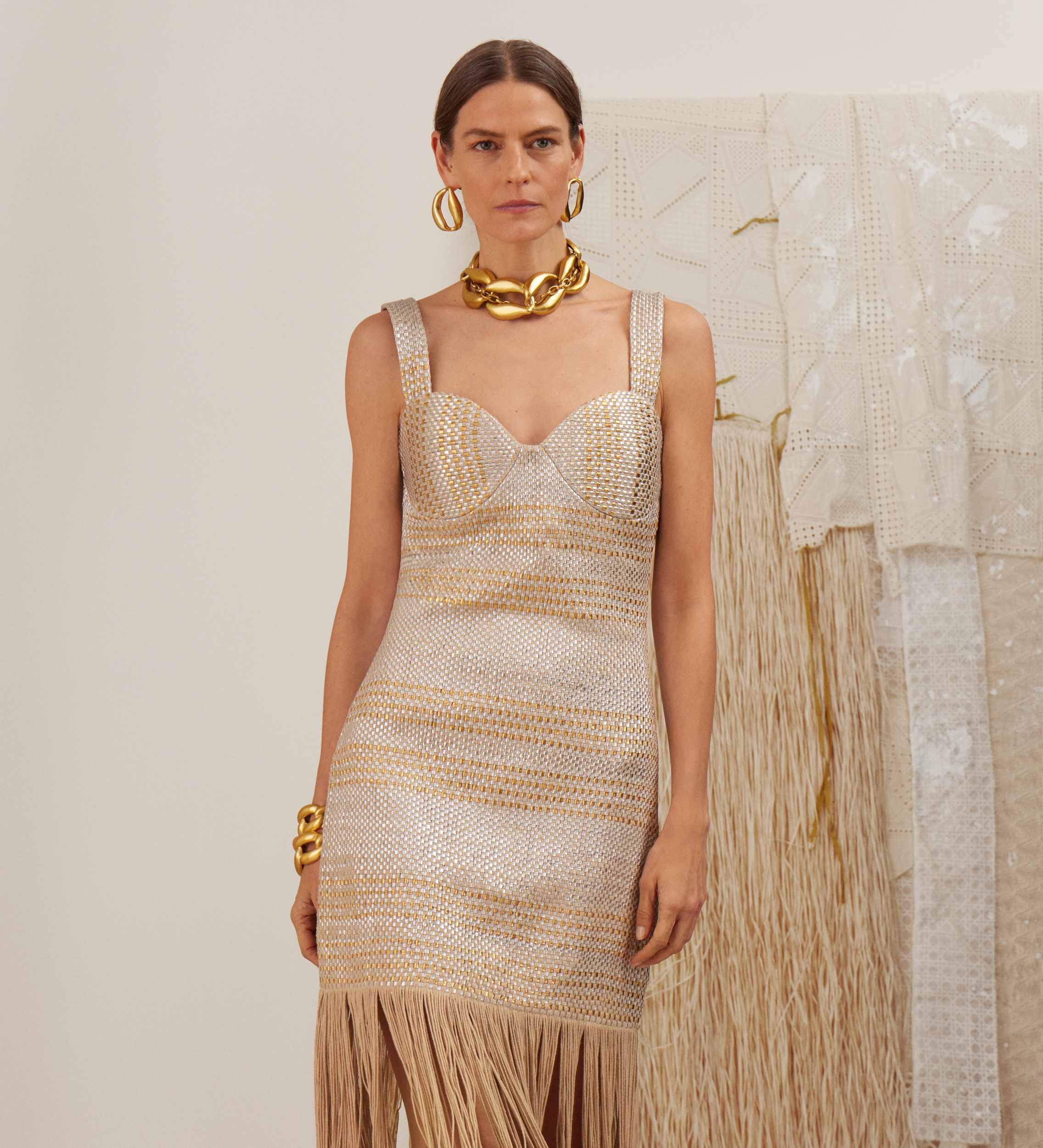 Long strappy dress