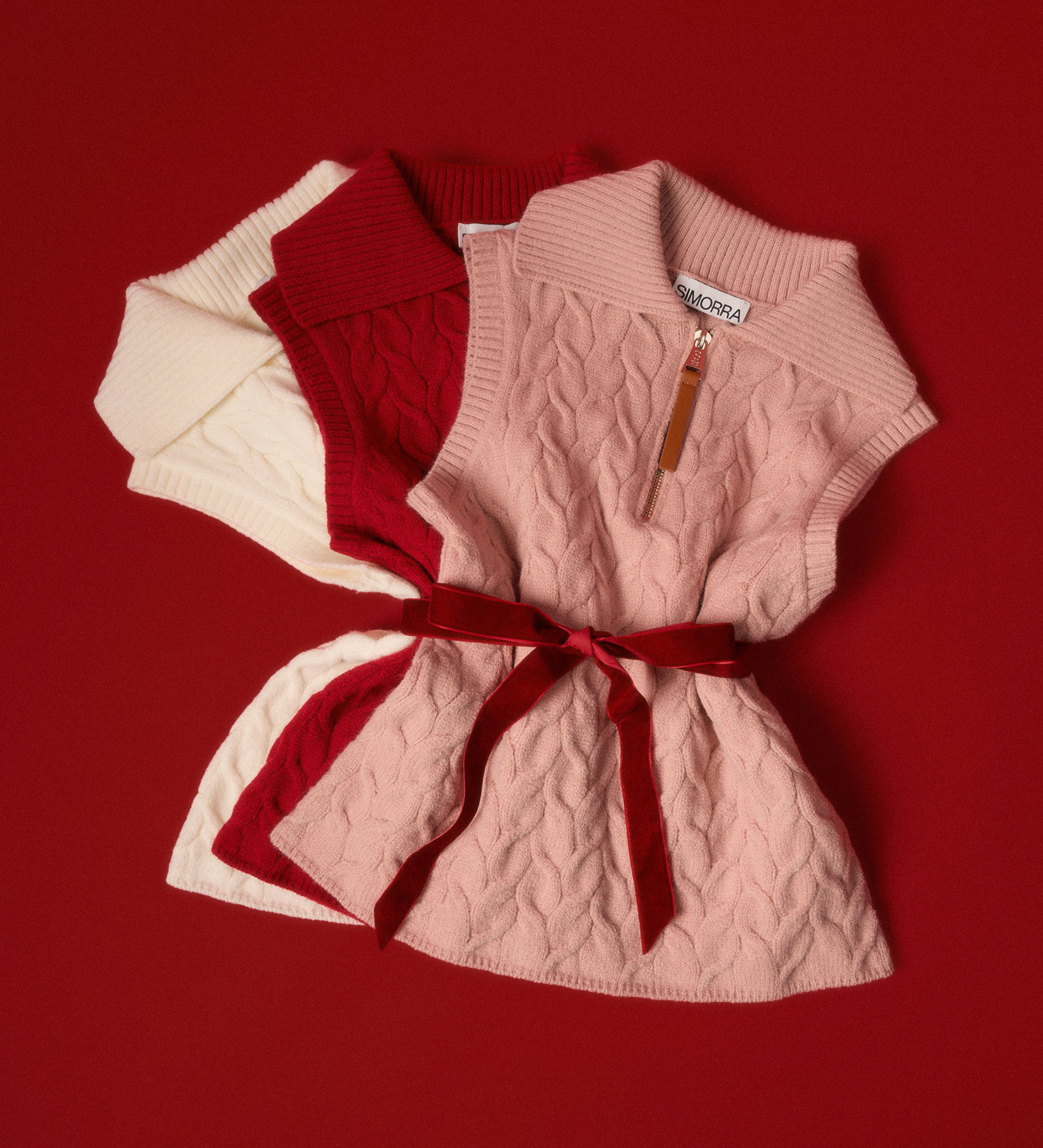 Chaleco punto trenzas