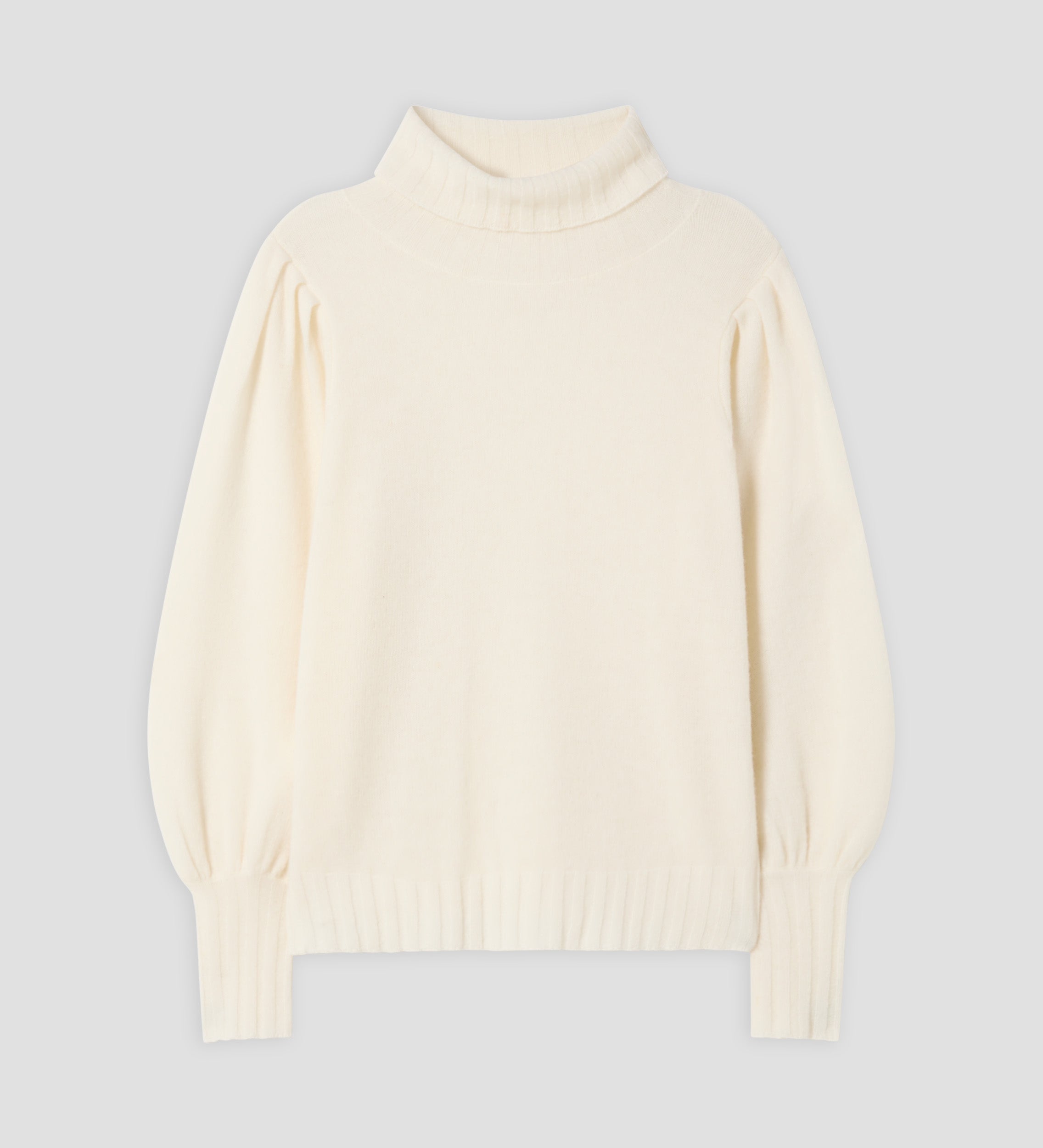 Puffed sleeve sweater