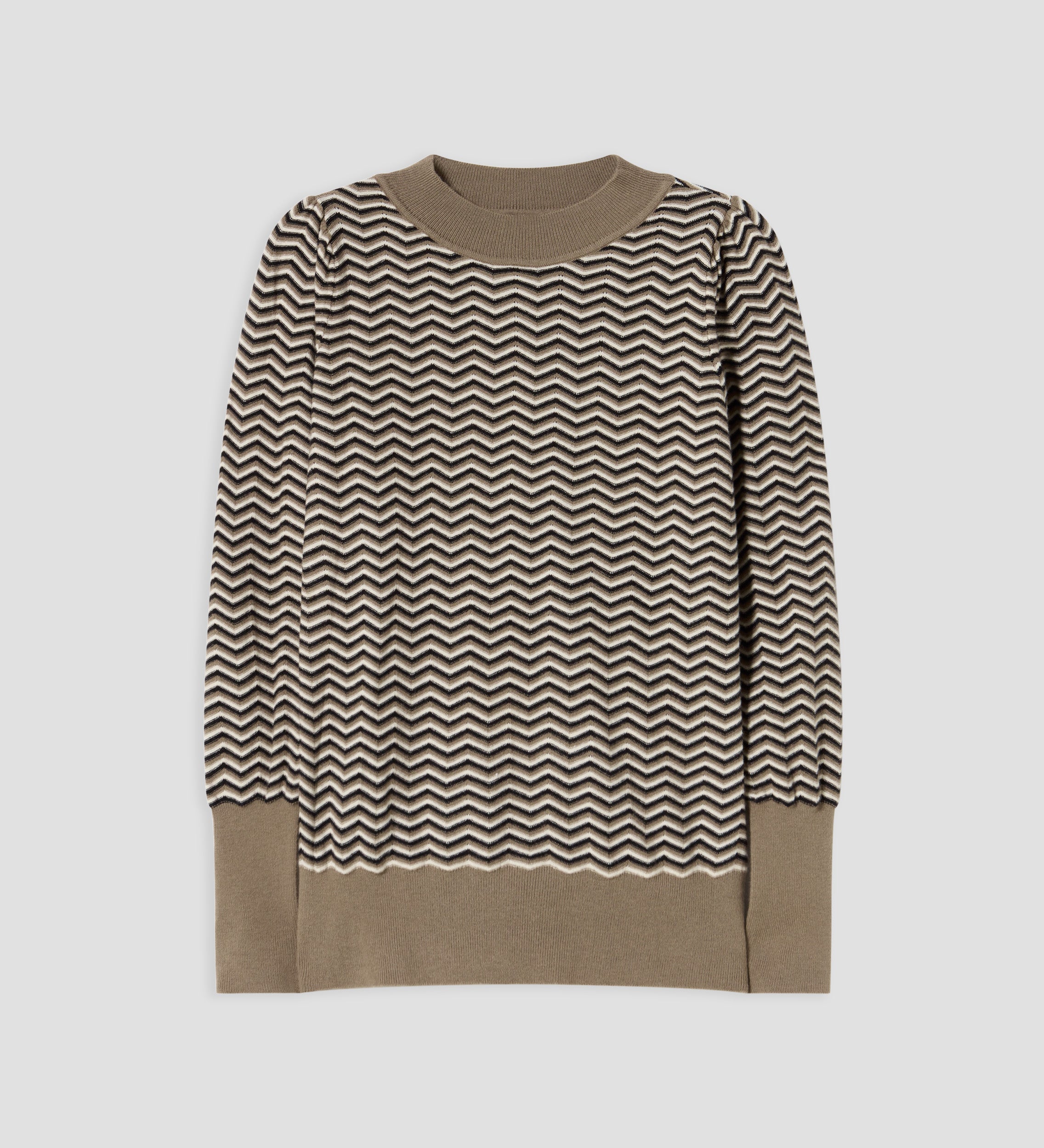 Herringbone jacquard jersey