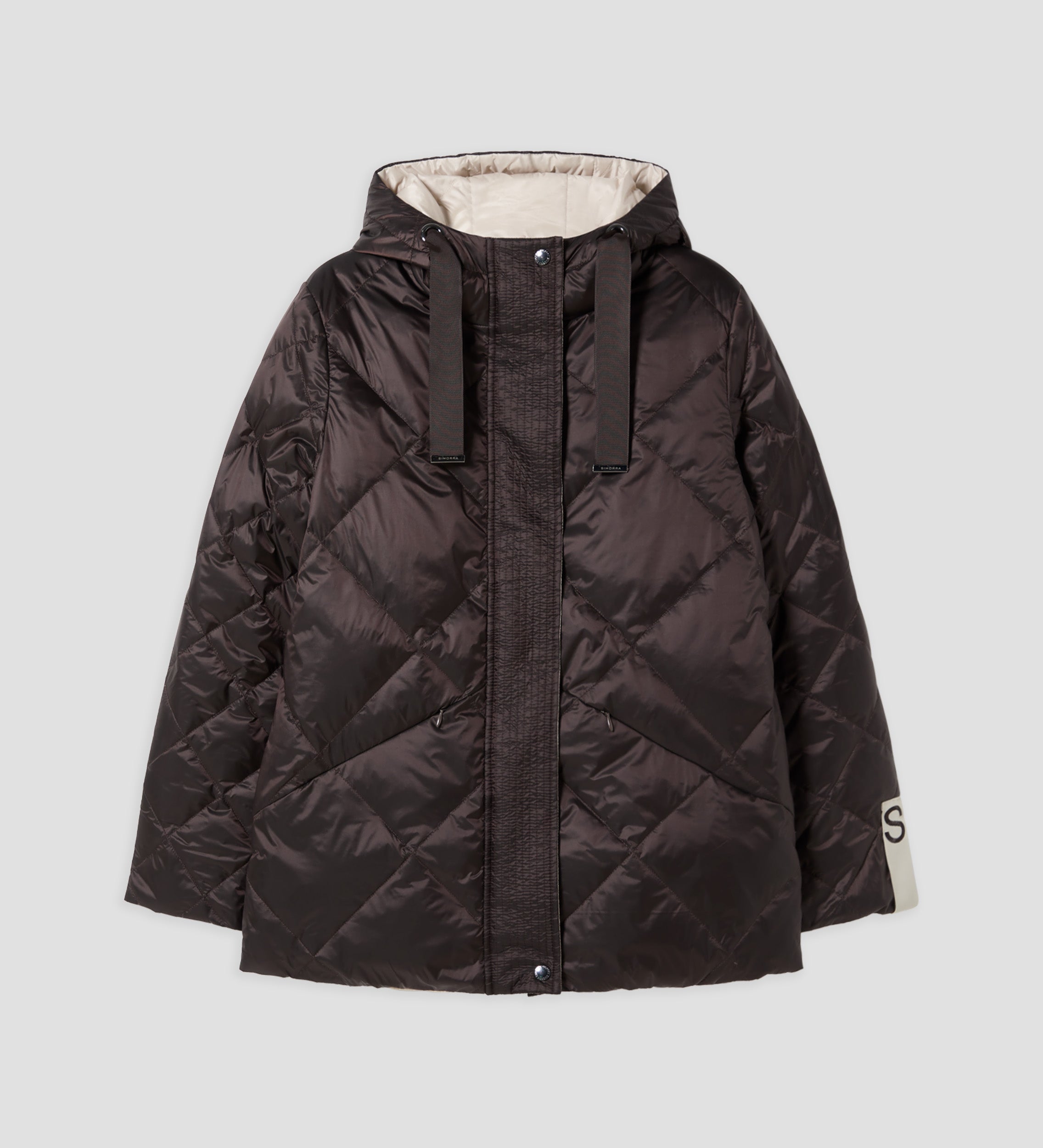 Reversible short parka