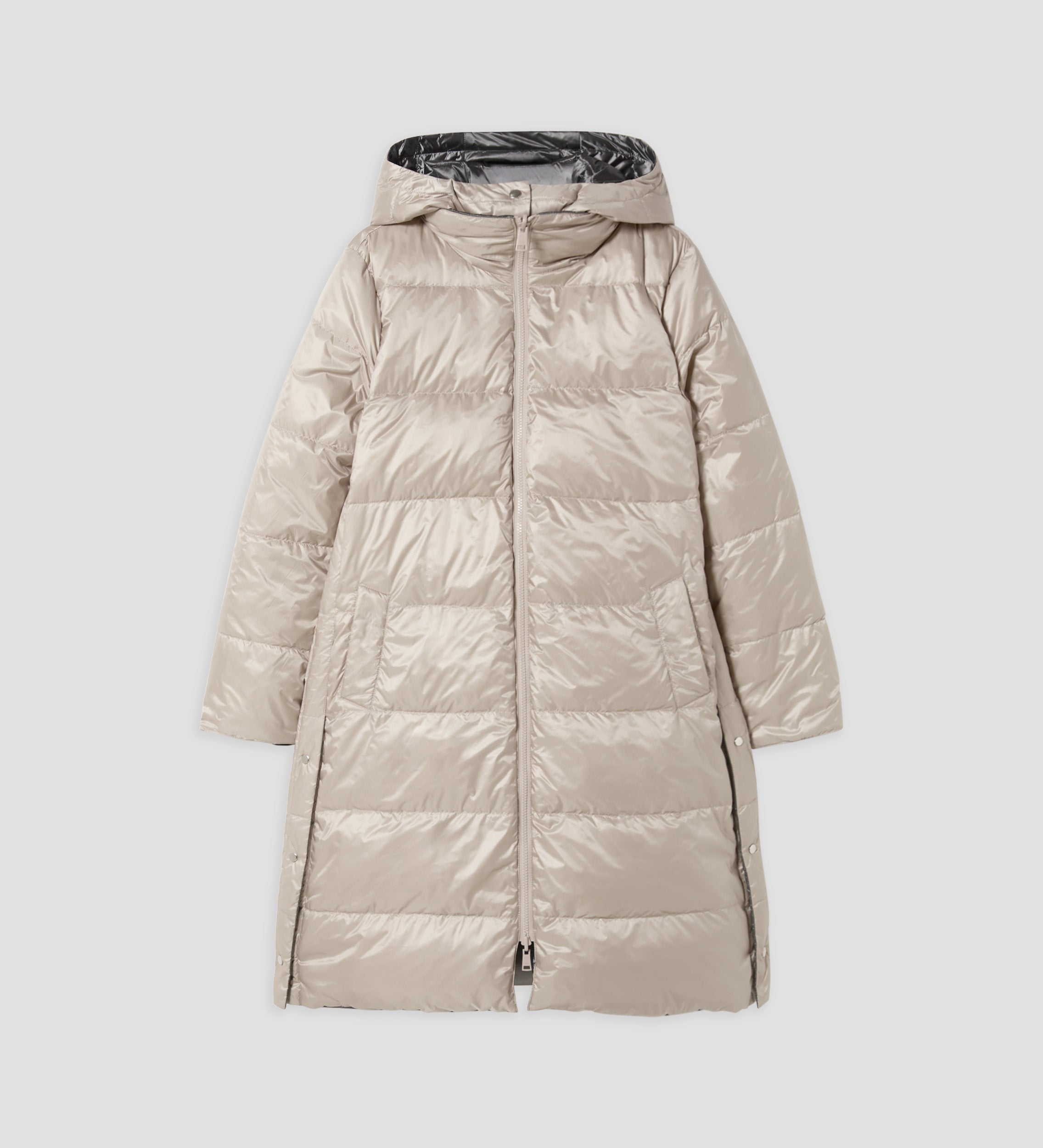 Parka longue réversible