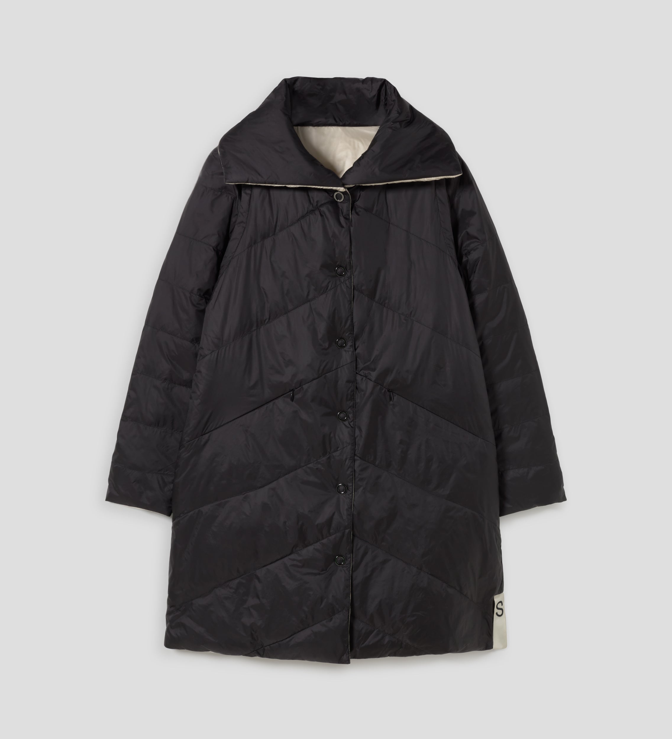 Long reversible parka