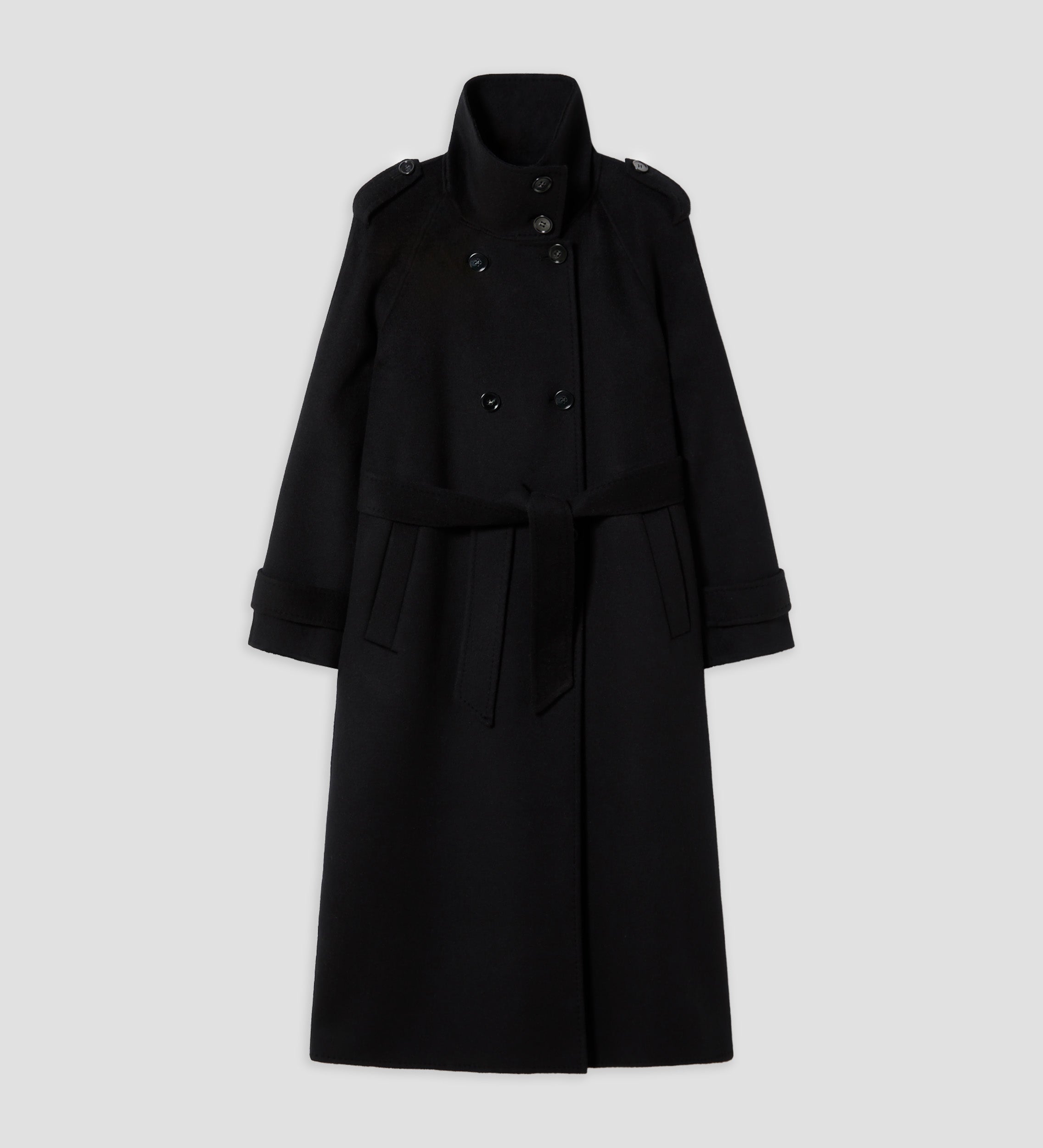 Double-breasted trench coat